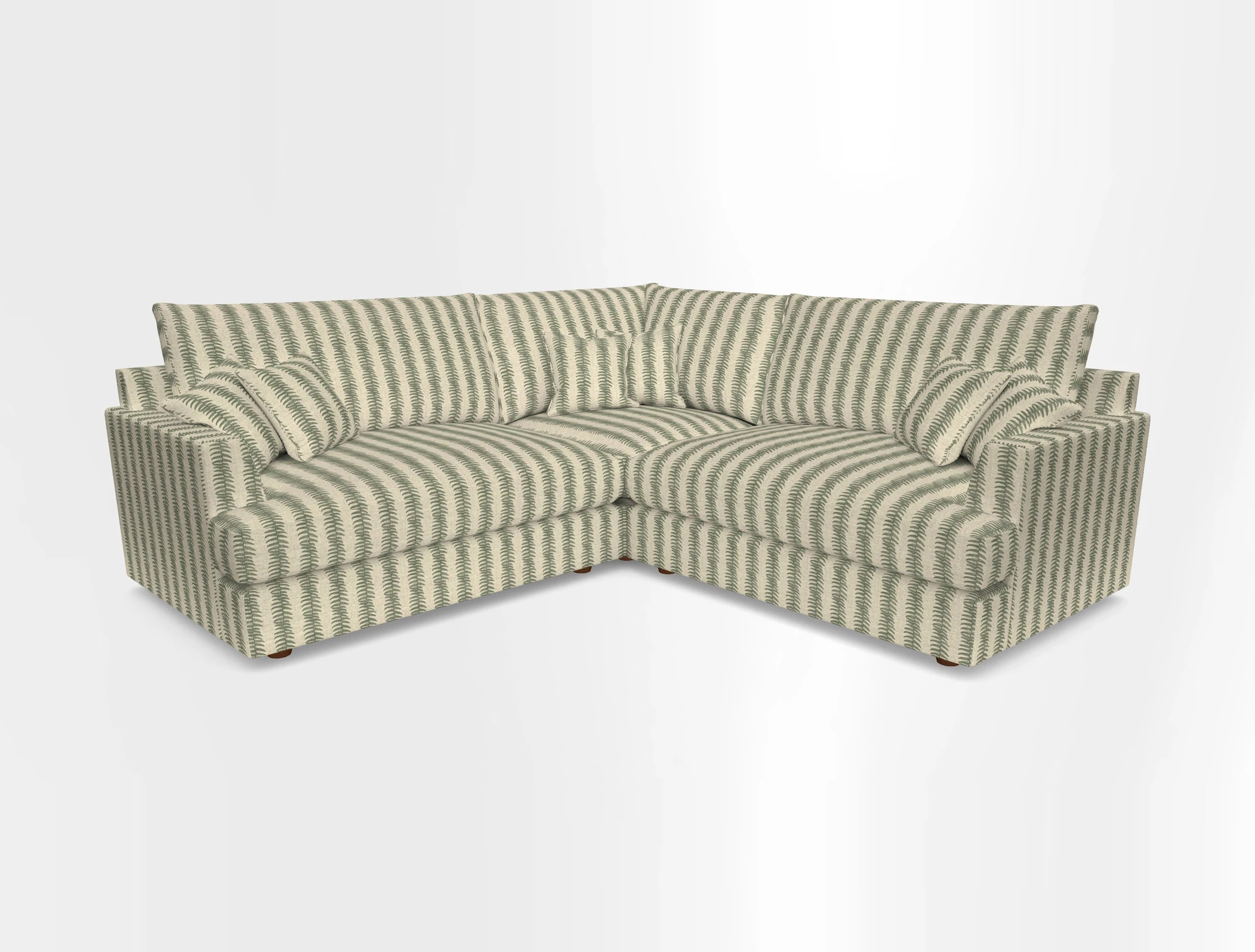 Slingsby Small Fitted Cover Corner Unit LHF & RHF in Two Tone Plain Biscuit.  Loose cover version available
