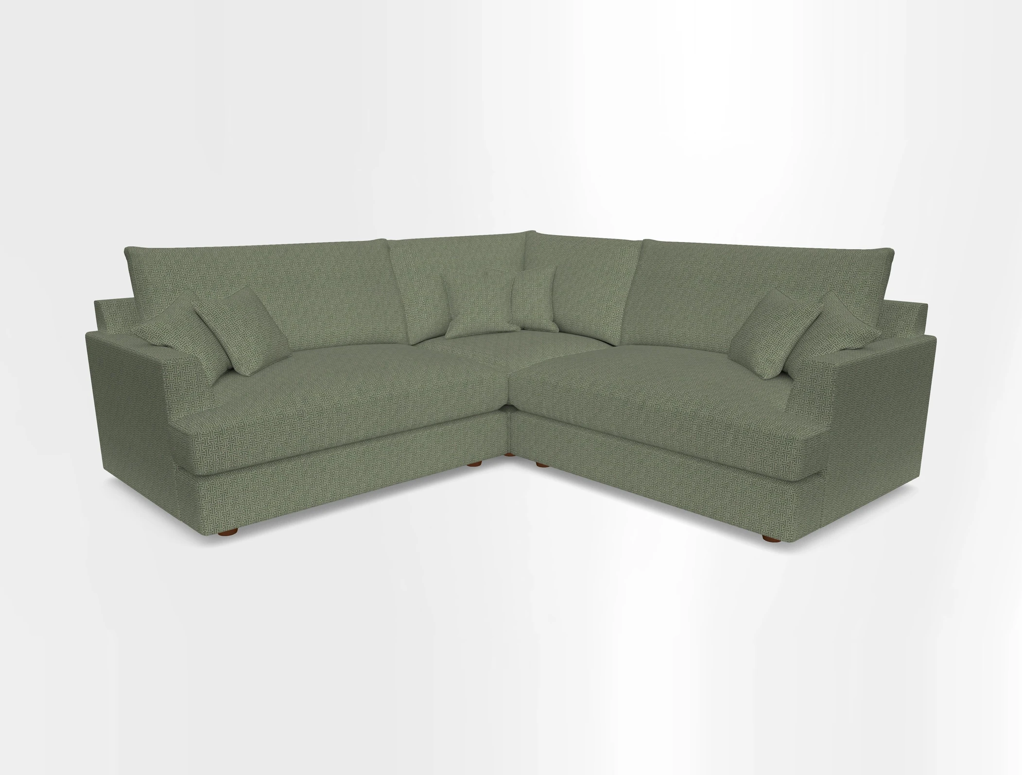 Slingsby Small Fitted Cover Corner Unit LHF & RHF in Two Tone Plain Biscuit.  Loose cover version available