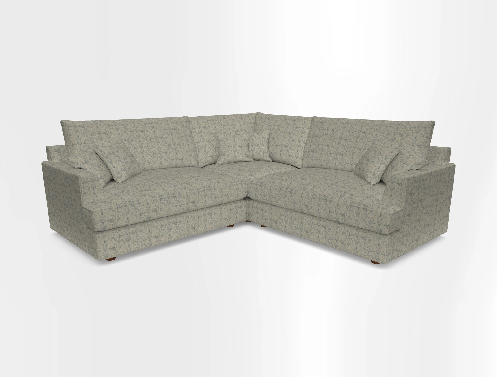 Slingsby Small Fitted Cover Corner Unit LHF & RHF in Two Tone Plain Biscuit.  Loose cover version available