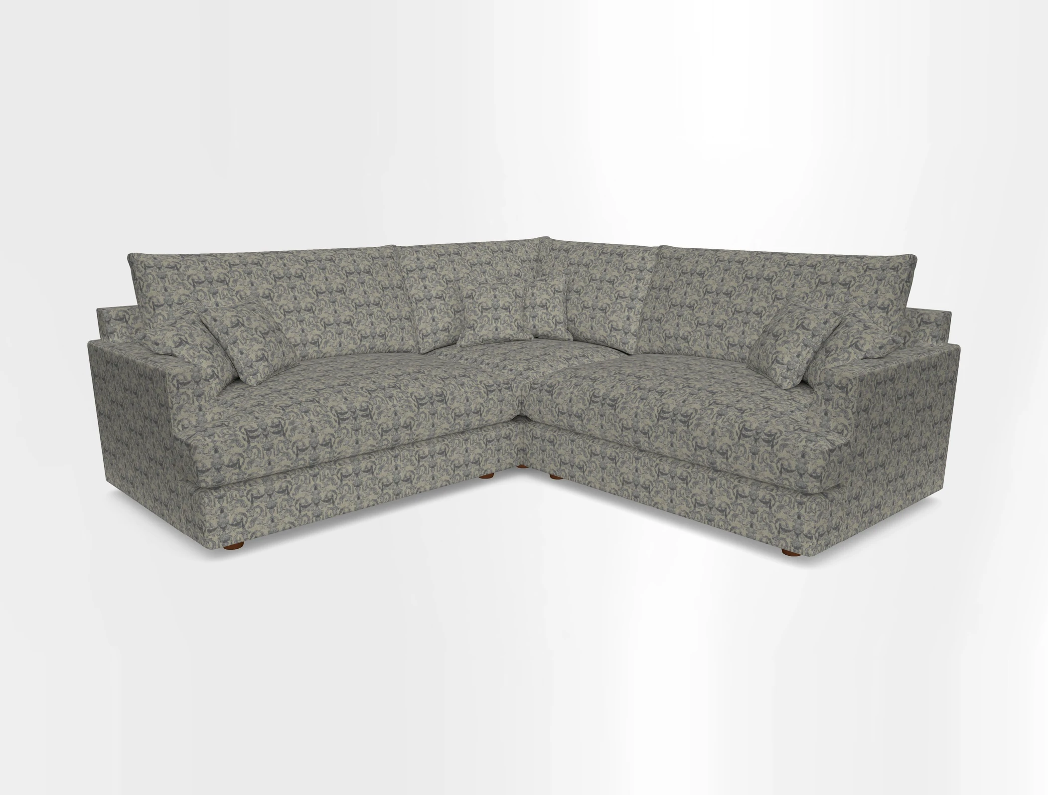 Slingsby Small Fitted Cover Corner Unit LHF & RHF in Two Tone Plain Biscuit.  Loose cover version available