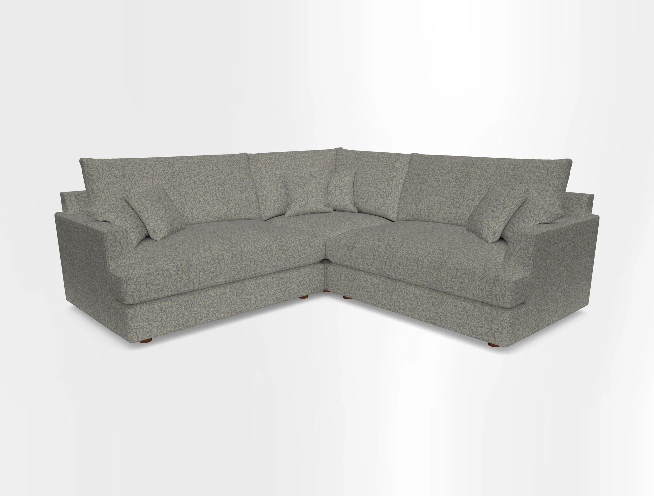 Slingsby Small Fitted Cover Corner Unit LHF & RHF in Two Tone Plain Biscuit.  Loose cover version available