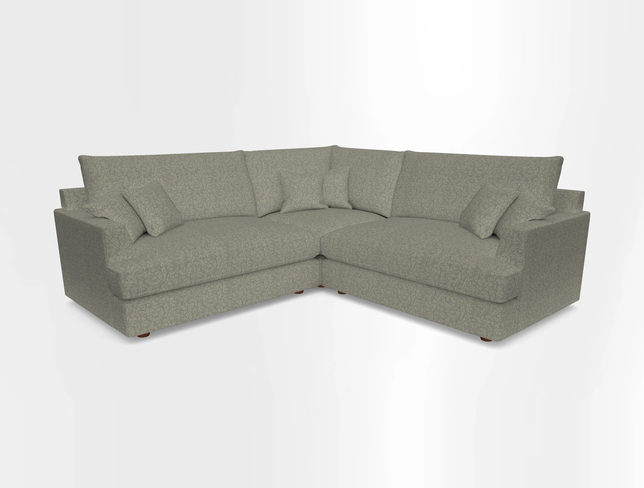 Slingsby Small Fitted Cover Corner Unit LHF & RHF in Two Tone Plain Biscuit.  Loose cover version available