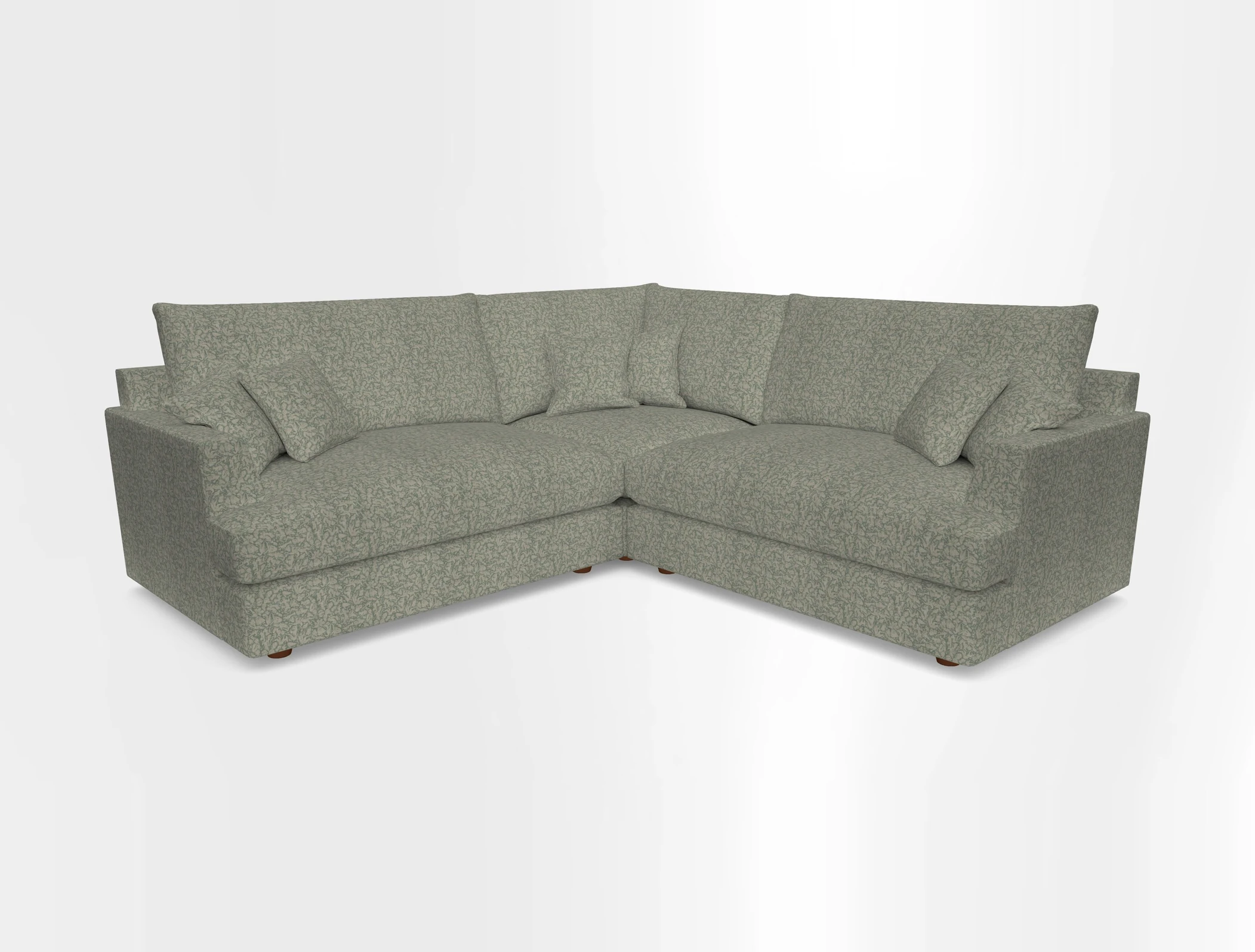 Slingsby Small Fitted Cover Corner Unit LHF & RHF in Two Tone Plain Biscuit.  Loose cover version available