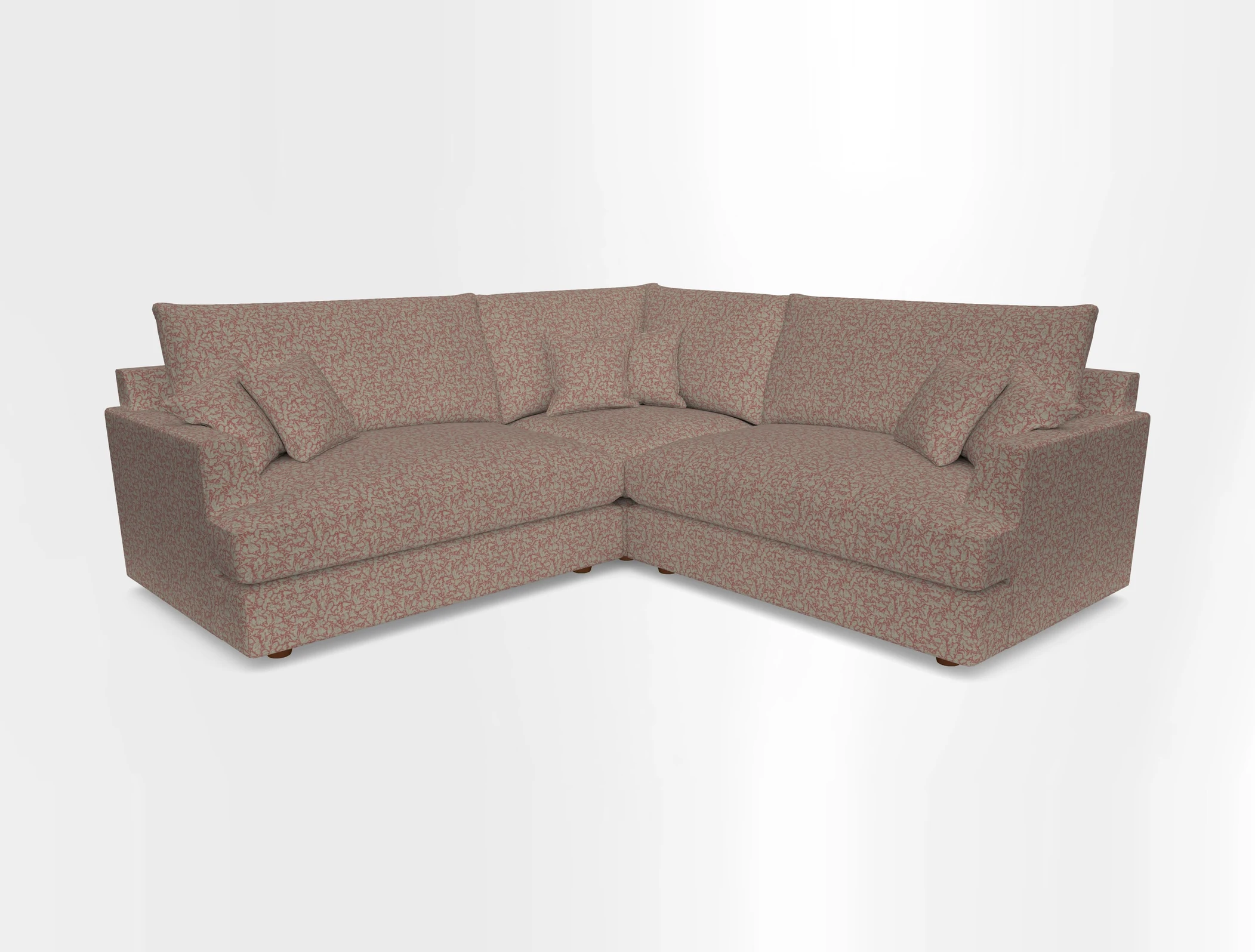 Slingsby Small Fitted Cover Corner Unit LHF & RHF in Two Tone Plain Biscuit.  Loose cover version available
