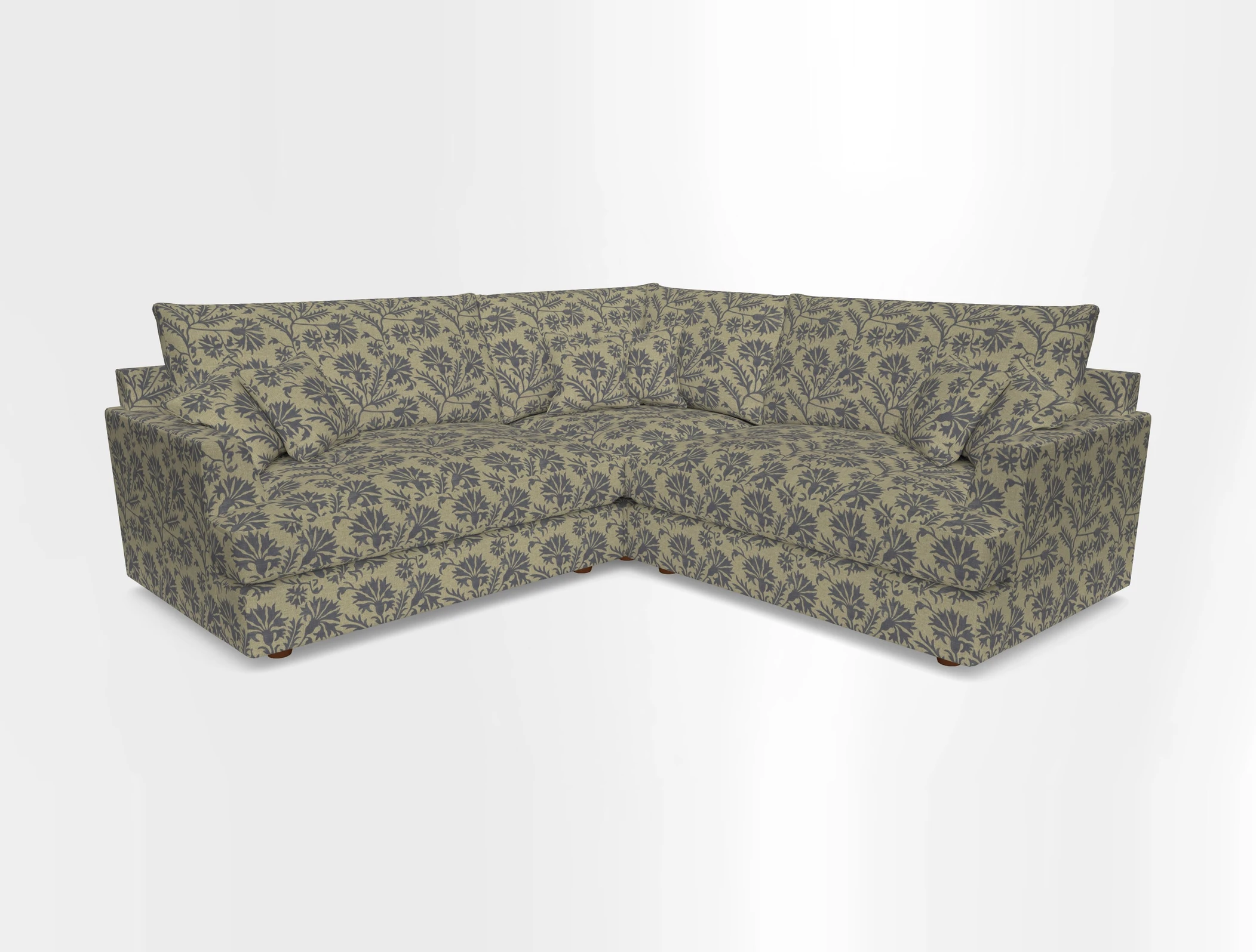 Slingsby Small Fitted Cover Corner Unit LHF & RHF in Two Tone Plain Biscuit.  Loose cover version available