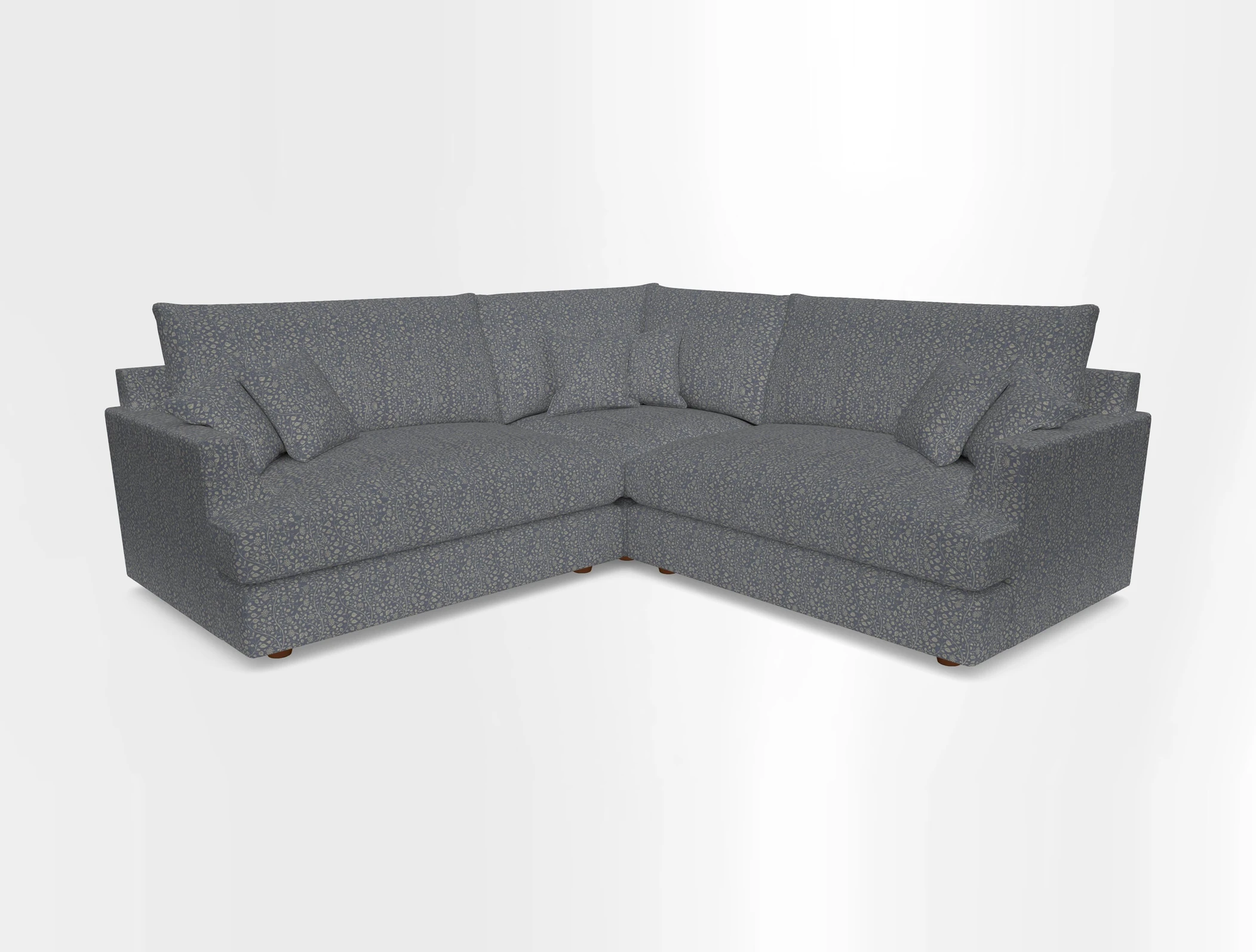 Slingsby Small Fitted Cover Corner Unit LHF & RHF in Two Tone Plain Biscuit.  Loose cover version available