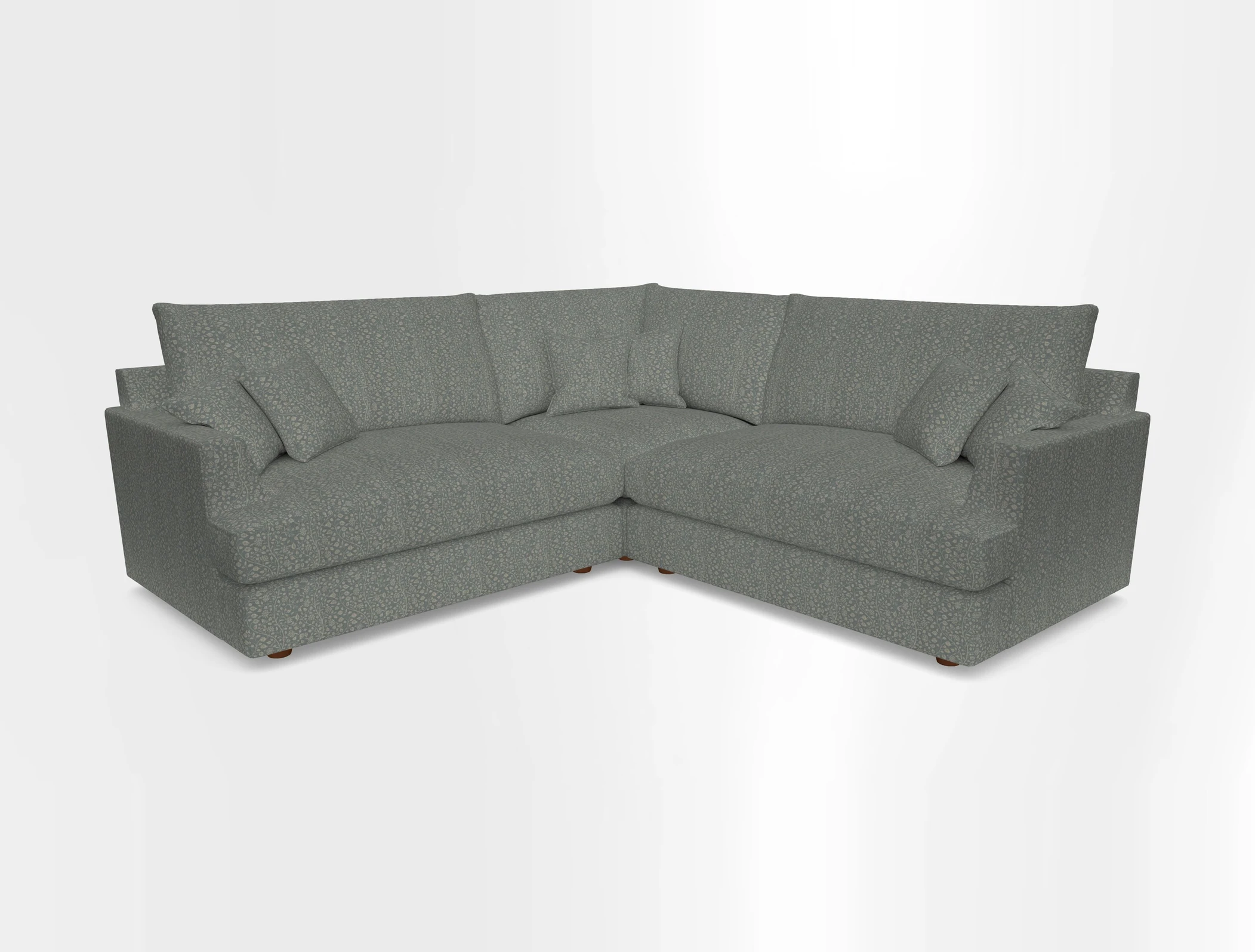 Slingsby Small Fitted Cover Corner Unit LHF & RHF in Two Tone Plain Biscuit.  Loose cover version available