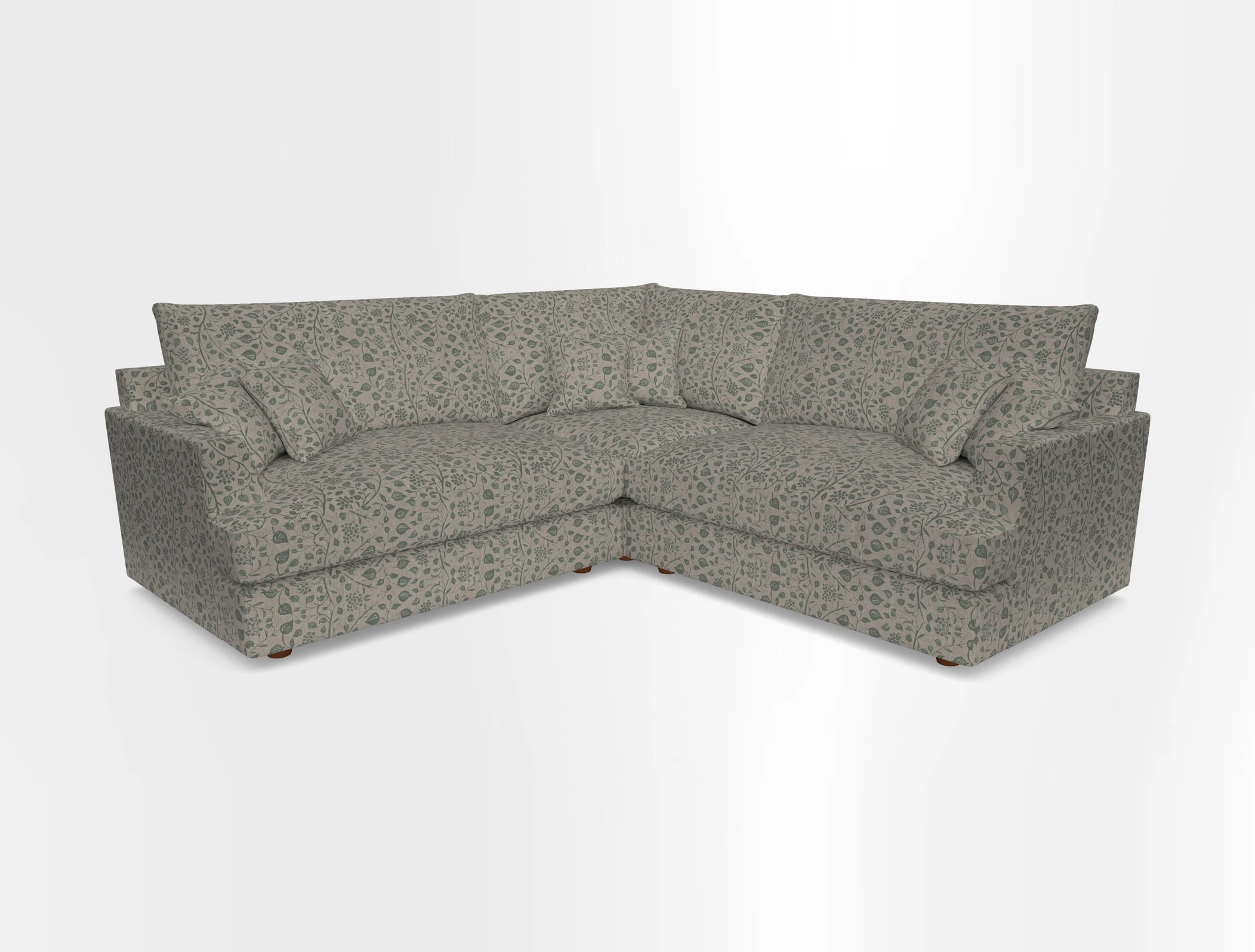 Slingsby Small Fitted Cover Corner Unit LHF & RHF in Two Tone Plain Biscuit.  Loose cover version available