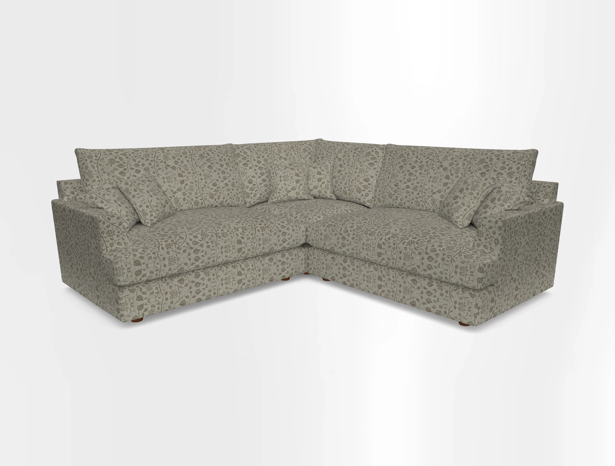Slingsby Small Fitted Cover Corner Unit LHF & RHF in Two Tone Plain Biscuit.  Loose cover version available