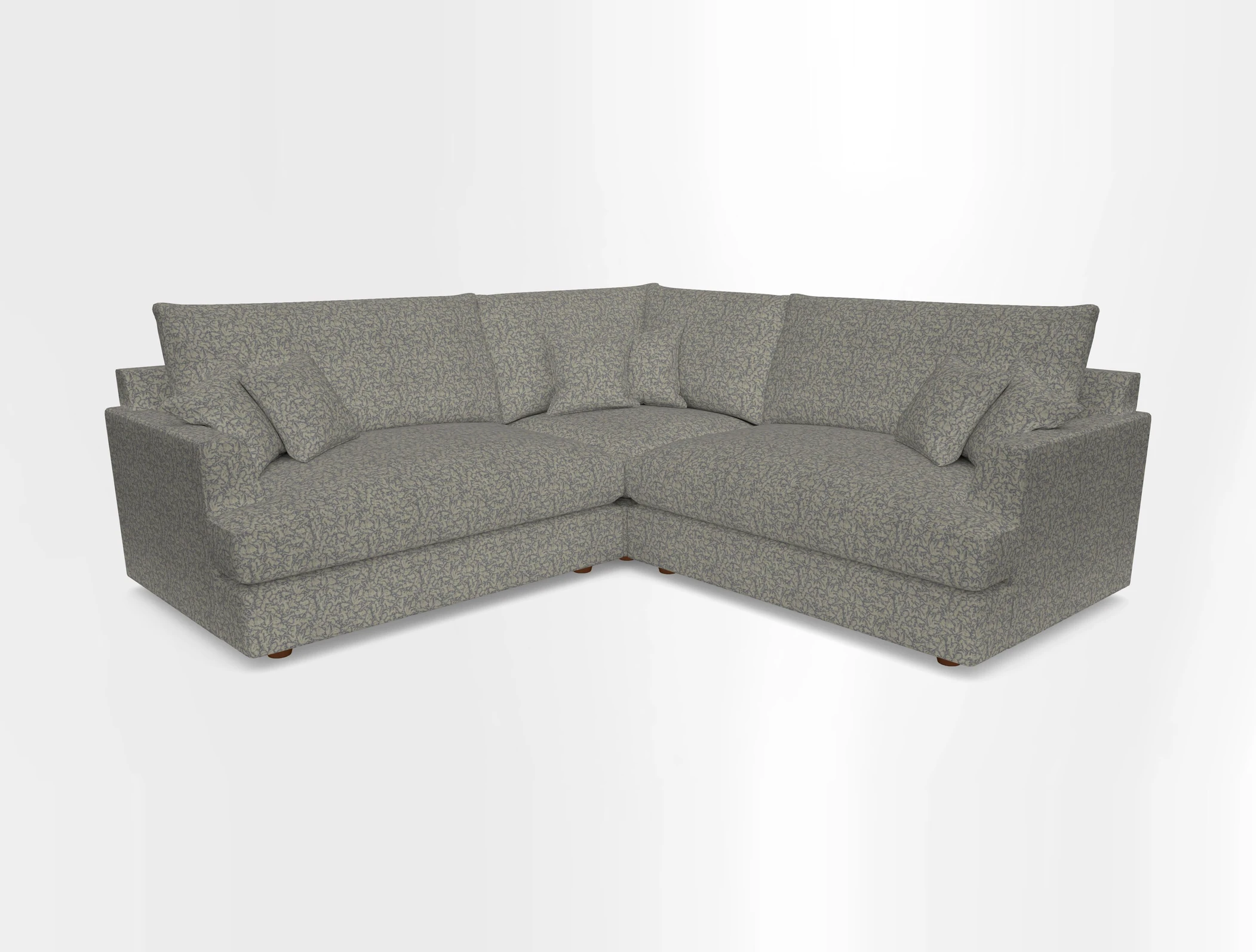Slingsby Small Fitted Cover Corner Unit LHF & RHF in Two Tone Plain Biscuit.  Loose cover version available