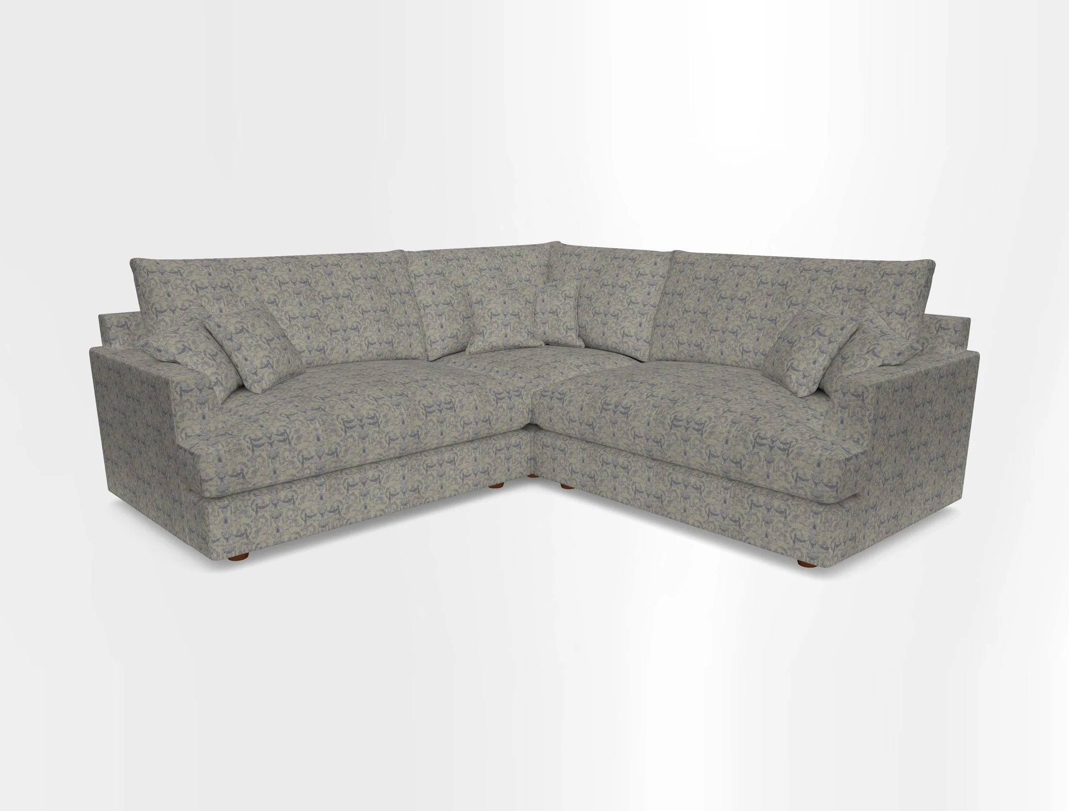 Slingsby Small Fitted Cover Corner Unit LHF & RHF in Two Tone Plain Biscuit.  Loose cover version available