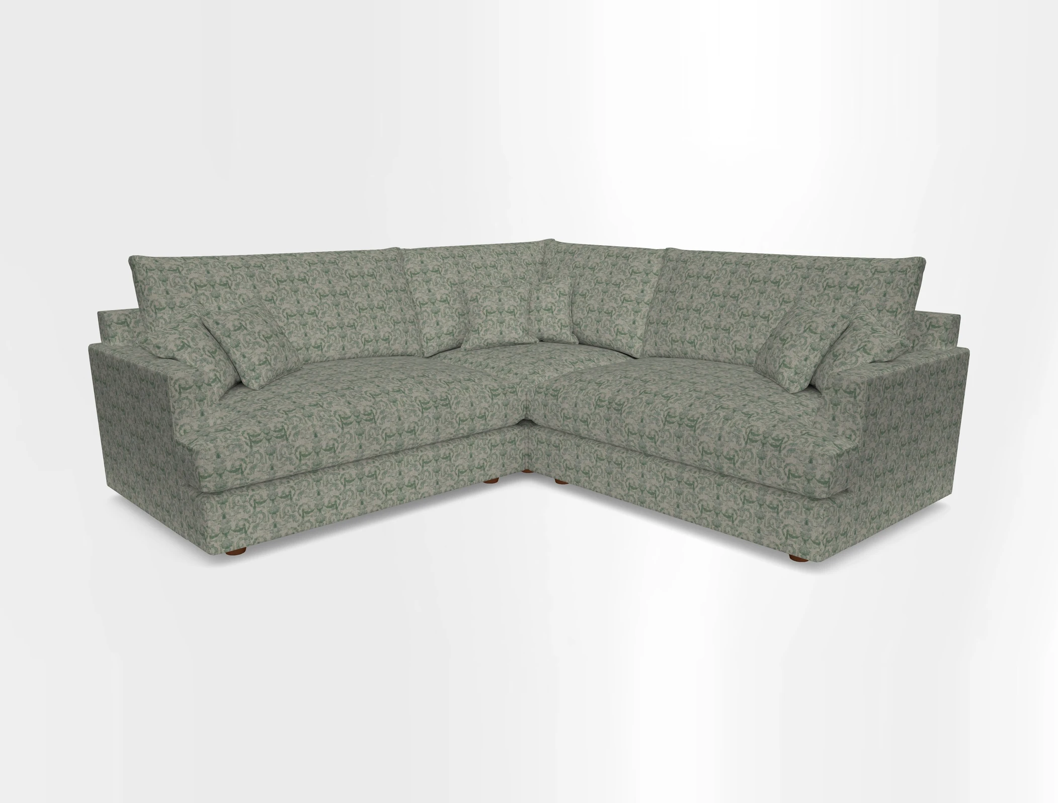 Slingsby Small Fitted Cover Corner Unit LHF & RHF in Two Tone Plain Biscuit.  Loose cover version available