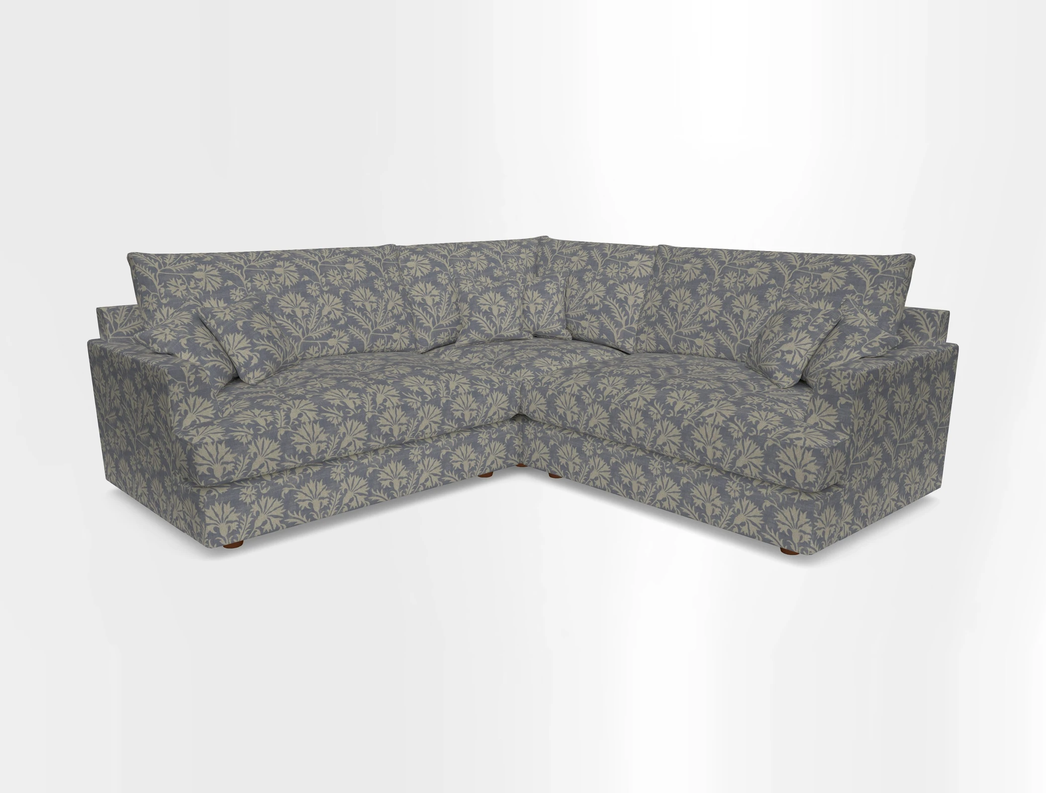 Slingsby Small Fitted Cover Corner Unit LHF & RHF in Two Tone Plain Biscuit.  Loose cover version available