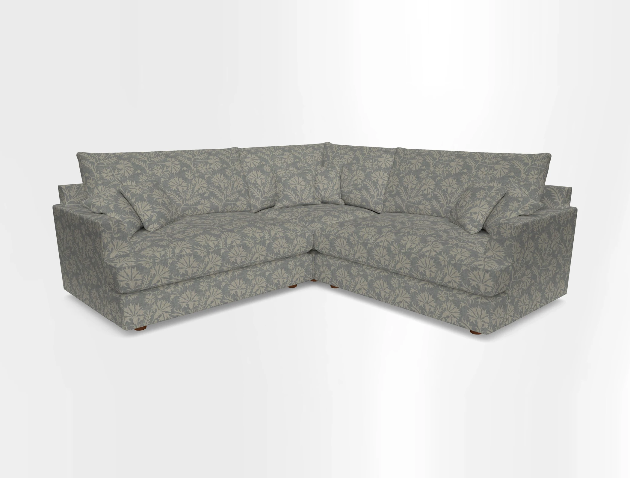 Slingsby Small Fitted Cover Corner Unit LHF & RHF in Two Tone Plain Biscuit.  Loose cover version available