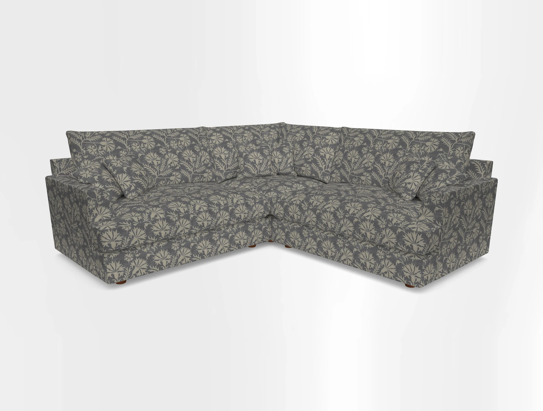 Slingsby Small Fitted Cover Corner Unit LHF & RHF in Two Tone Plain Biscuit.  Loose cover version available