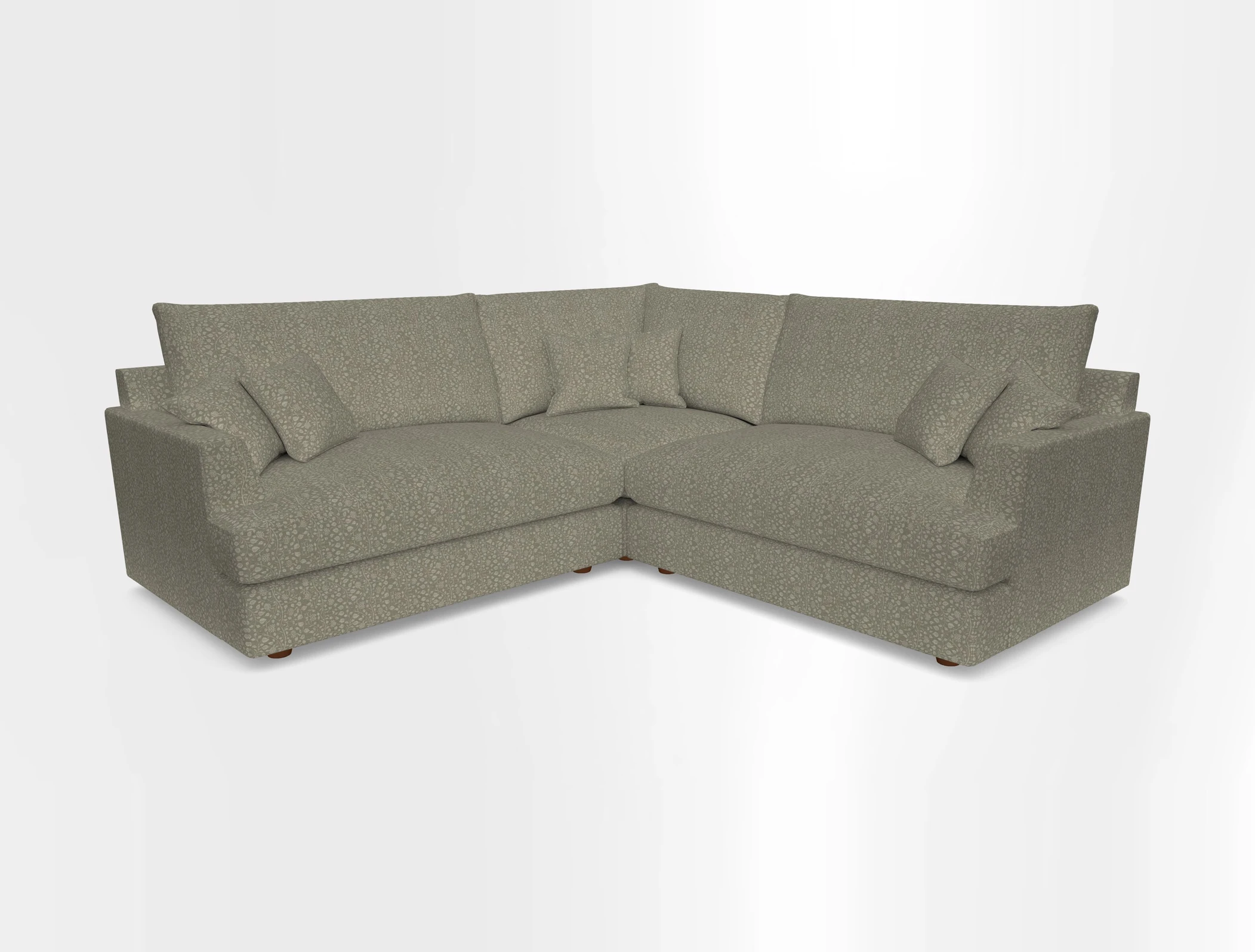 Slingsby Small Fitted Cover Corner Unit LHF & RHF in Two Tone Plain Biscuit.  Loose cover version available