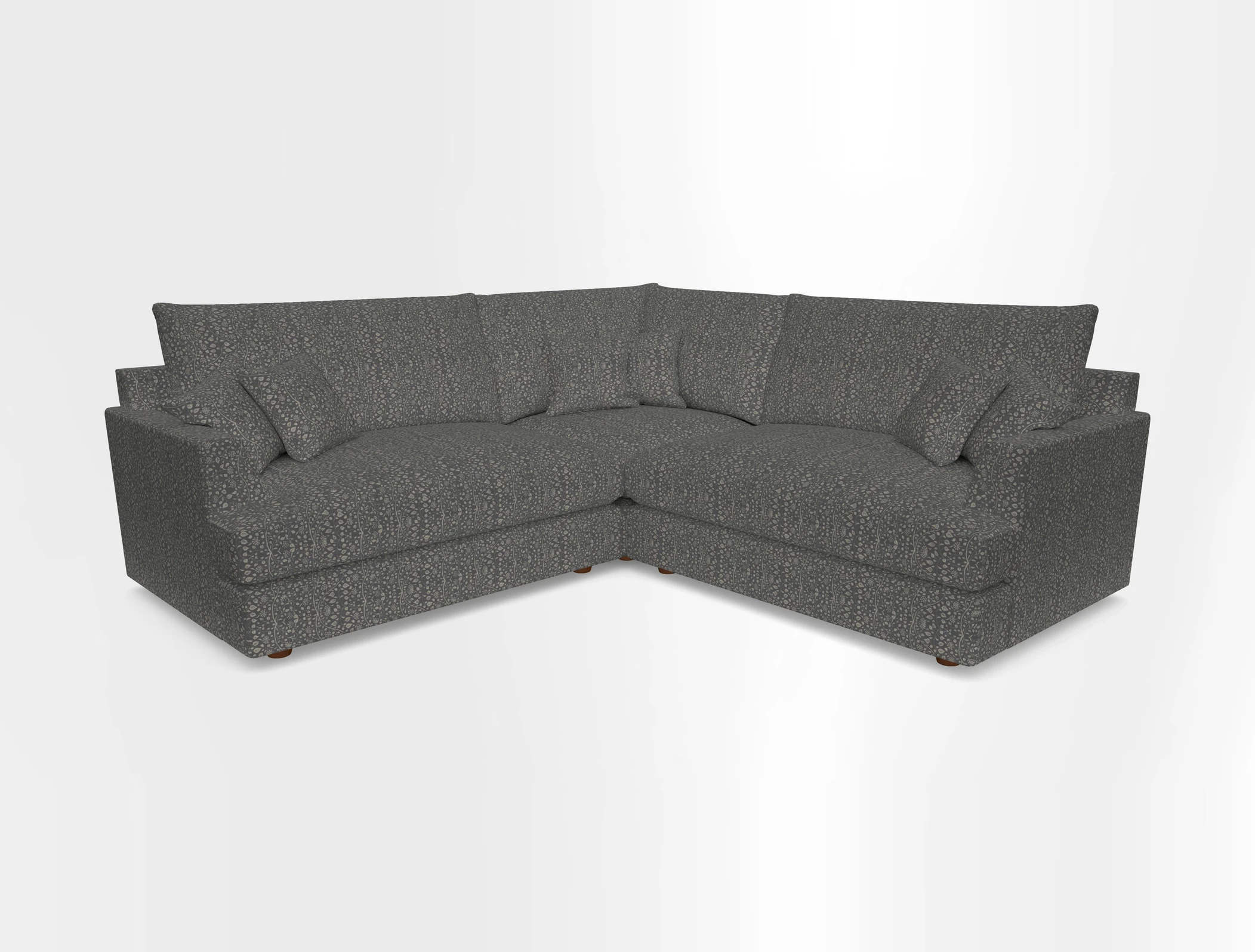 Slingsby Small Fitted Cover Corner Unit LHF & RHF in Two Tone Plain Biscuit.  Loose cover version available