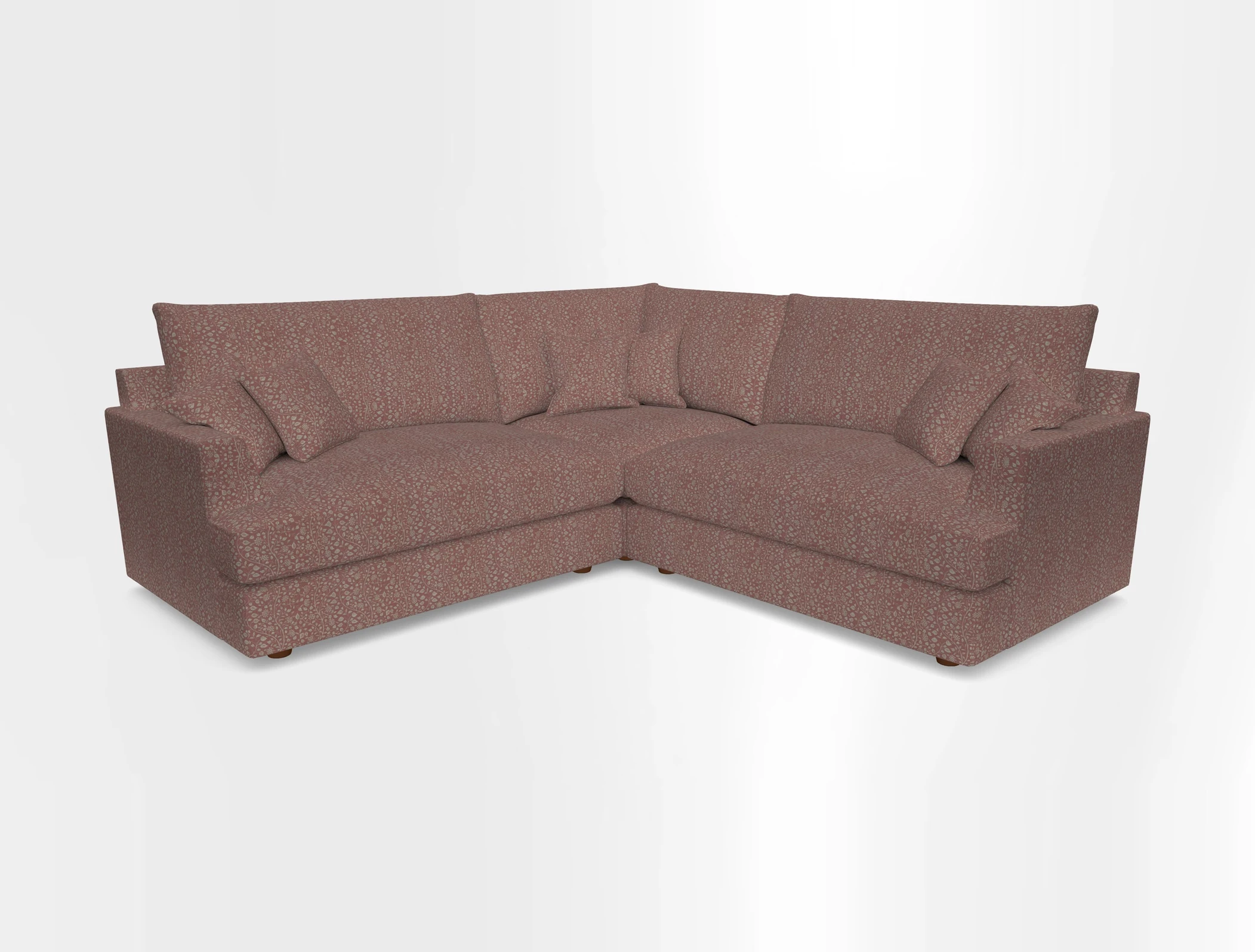 Slingsby Small Fitted Cover Corner Unit LHF & RHF in Two Tone Plain Biscuit.  Loose cover version available