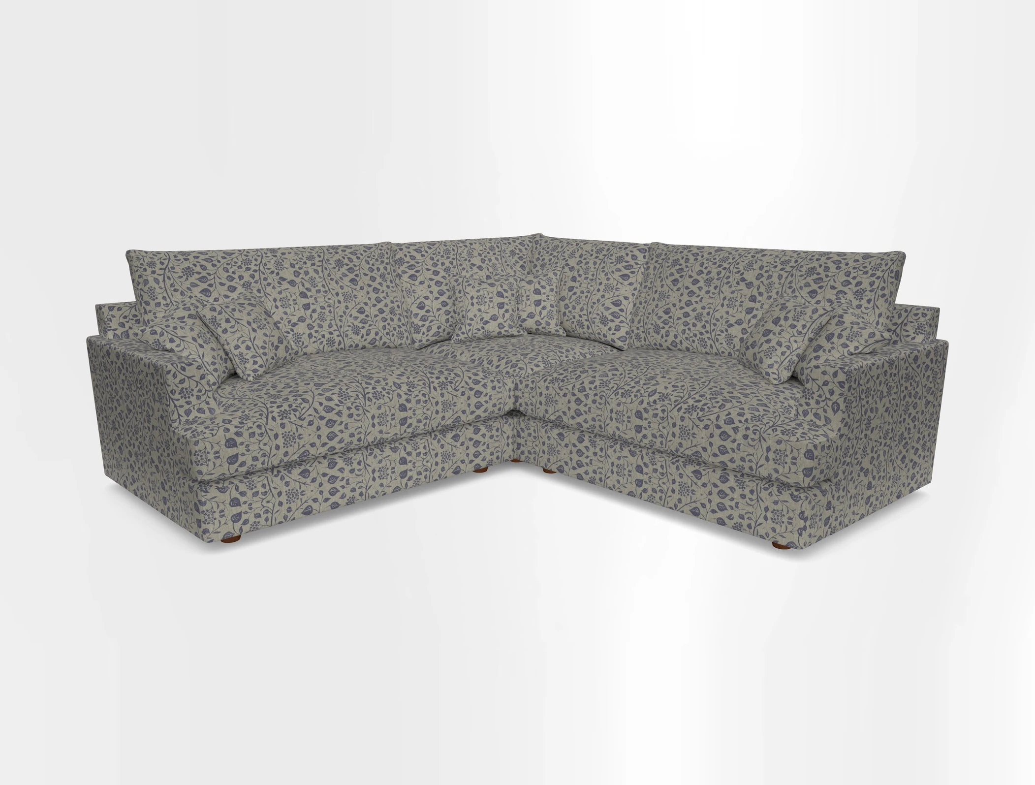 Slingsby Small Fitted Cover Corner Unit LHF & RHF in Two Tone Plain Biscuit.  Loose cover version available
