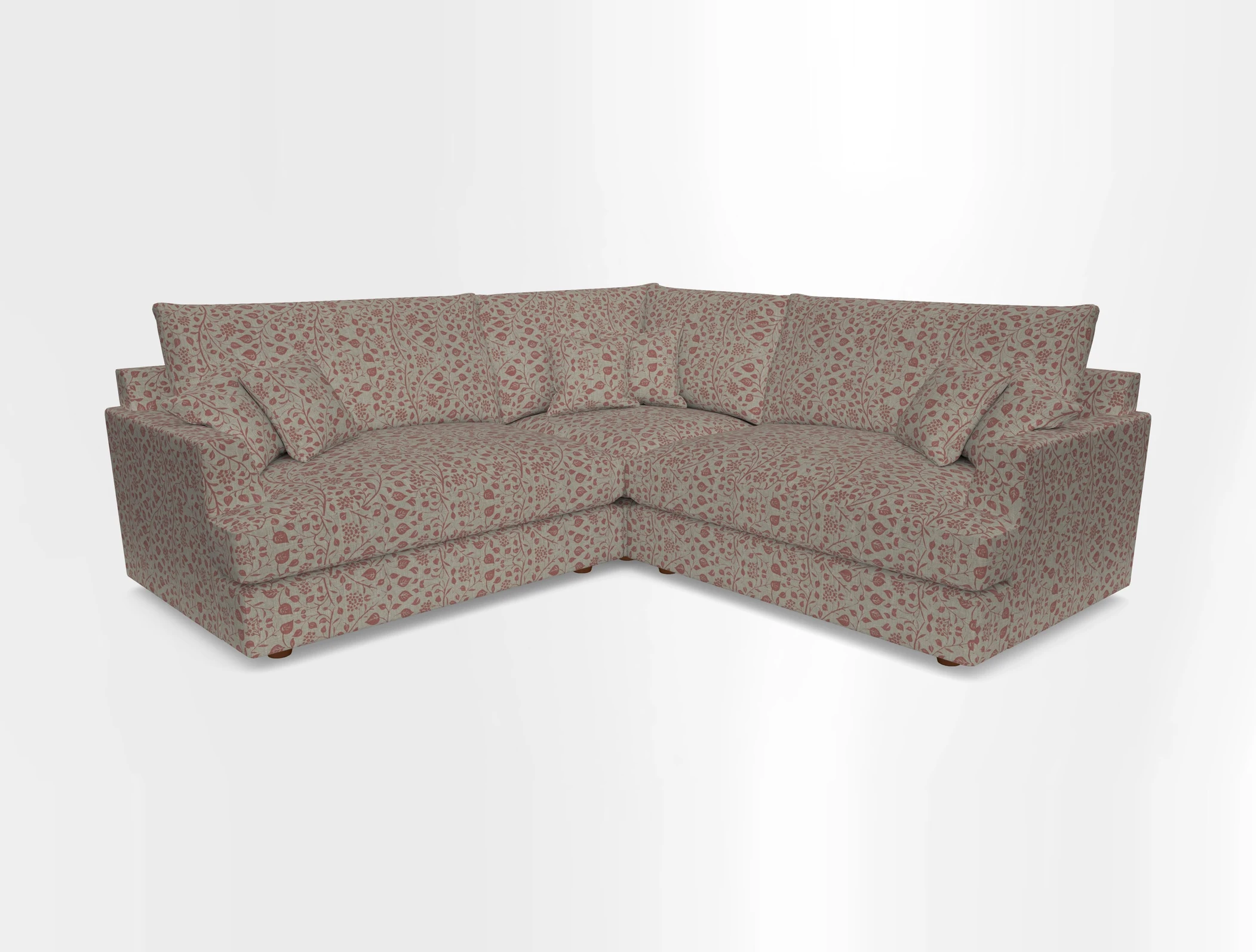 Slingsby Small Fitted Cover Corner Unit LHF & RHF in Two Tone Plain Biscuit.  Loose cover version available