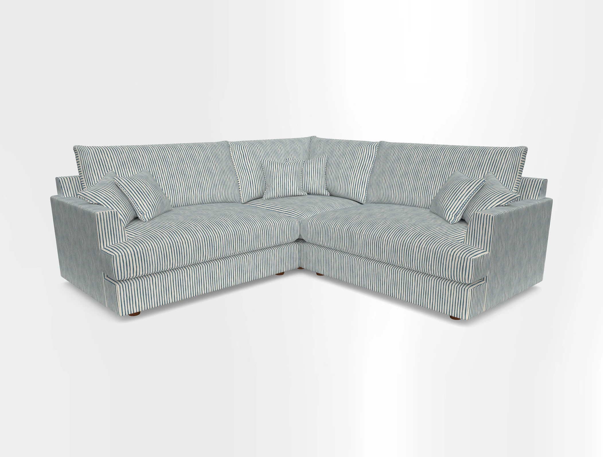 Slingsby Small Fitted Cover Corner Unit LHF & RHF in Two Tone Plain Biscuit.  Loose cover version available