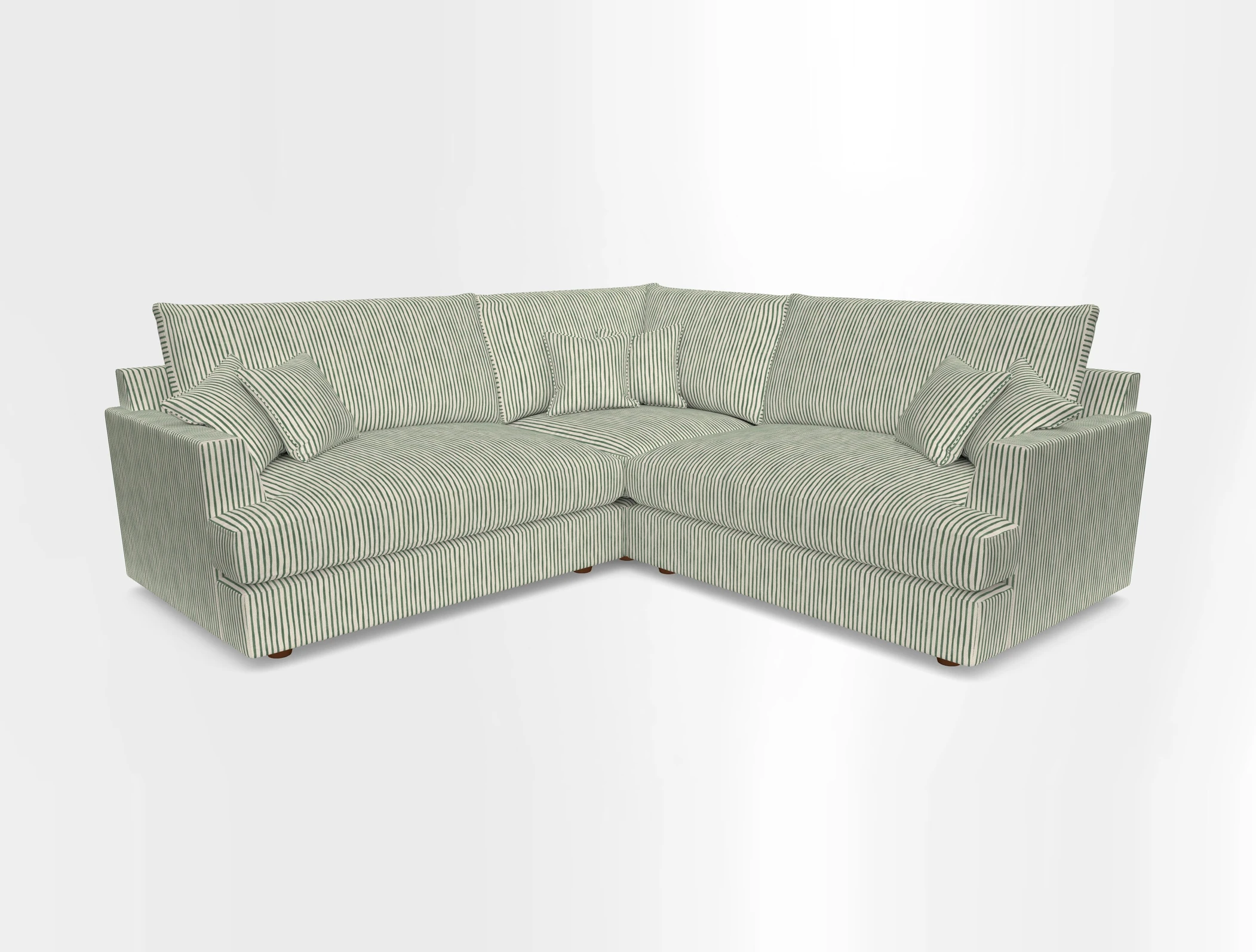 Slingsby Small Fitted Cover Corner Unit LHF & RHF in Two Tone Plain Biscuit.  Loose cover version available