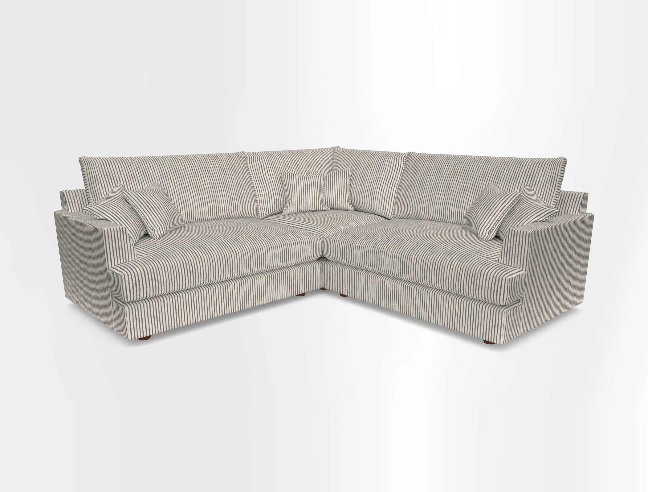 Slingsby Small Fitted Cover Corner Unit LHF & RHF in Two Tone Plain Biscuit.  Loose cover version available