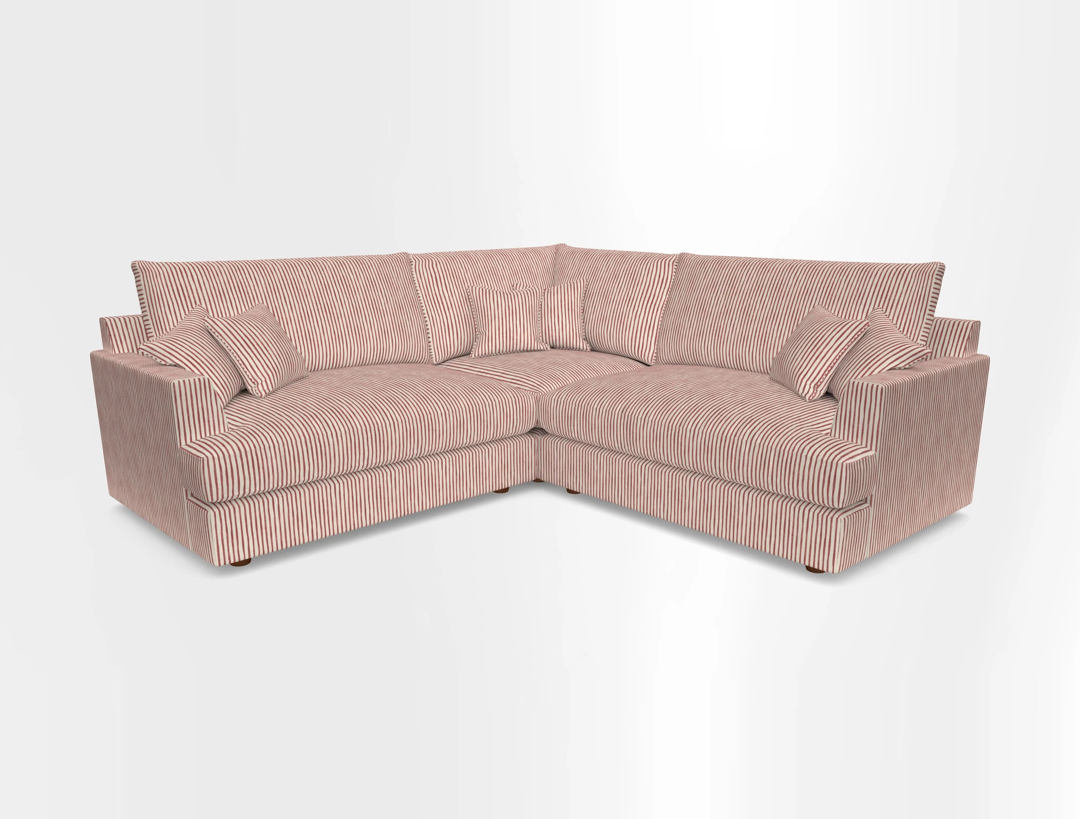 Slingsby Small Fitted Cover Corner Unit LHF & RHF in Two Tone Plain Biscuit.  Loose cover version available