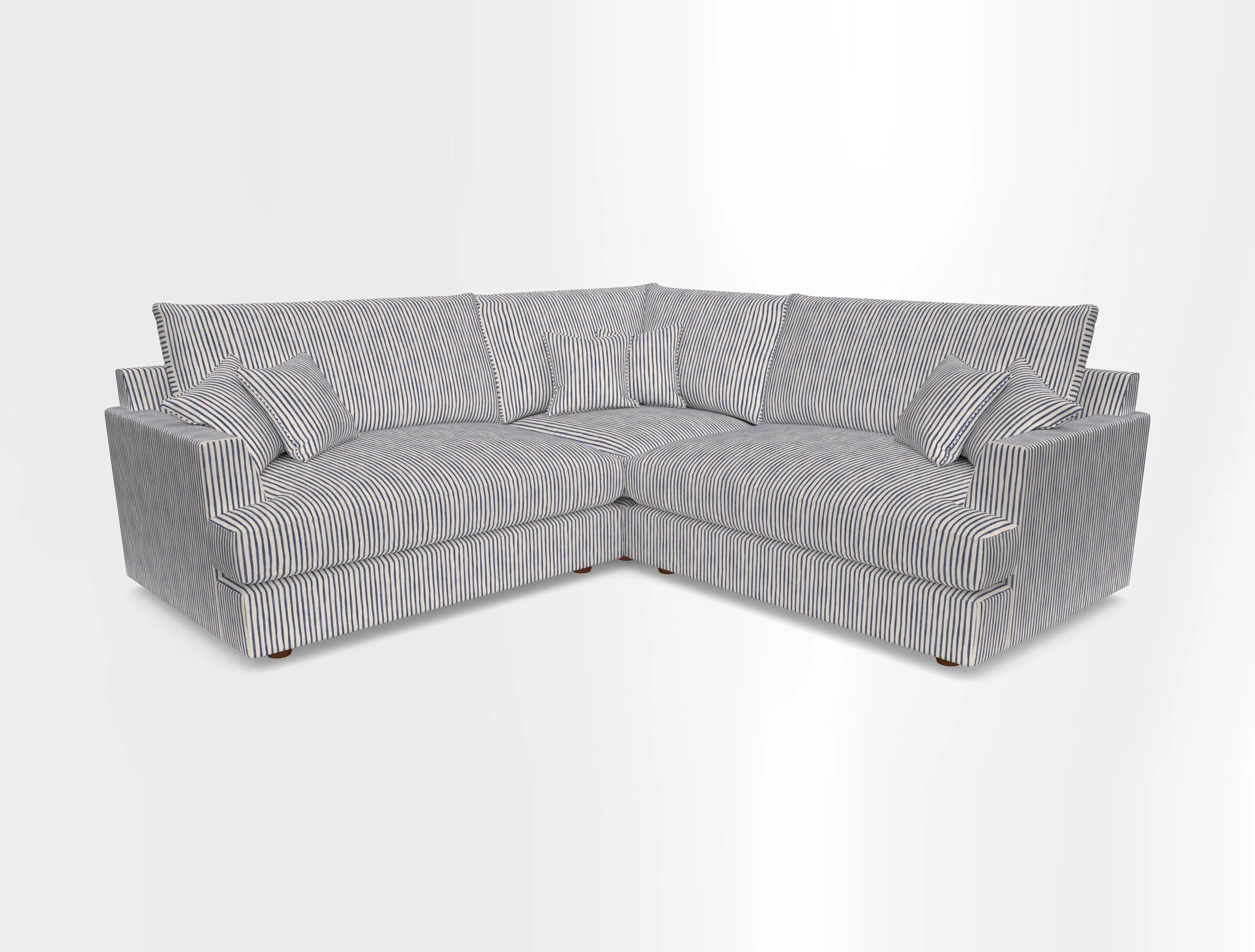 Slingsby Small Fitted Cover Corner Unit LHF & RHF in Two Tone Plain Biscuit.  Loose cover version available