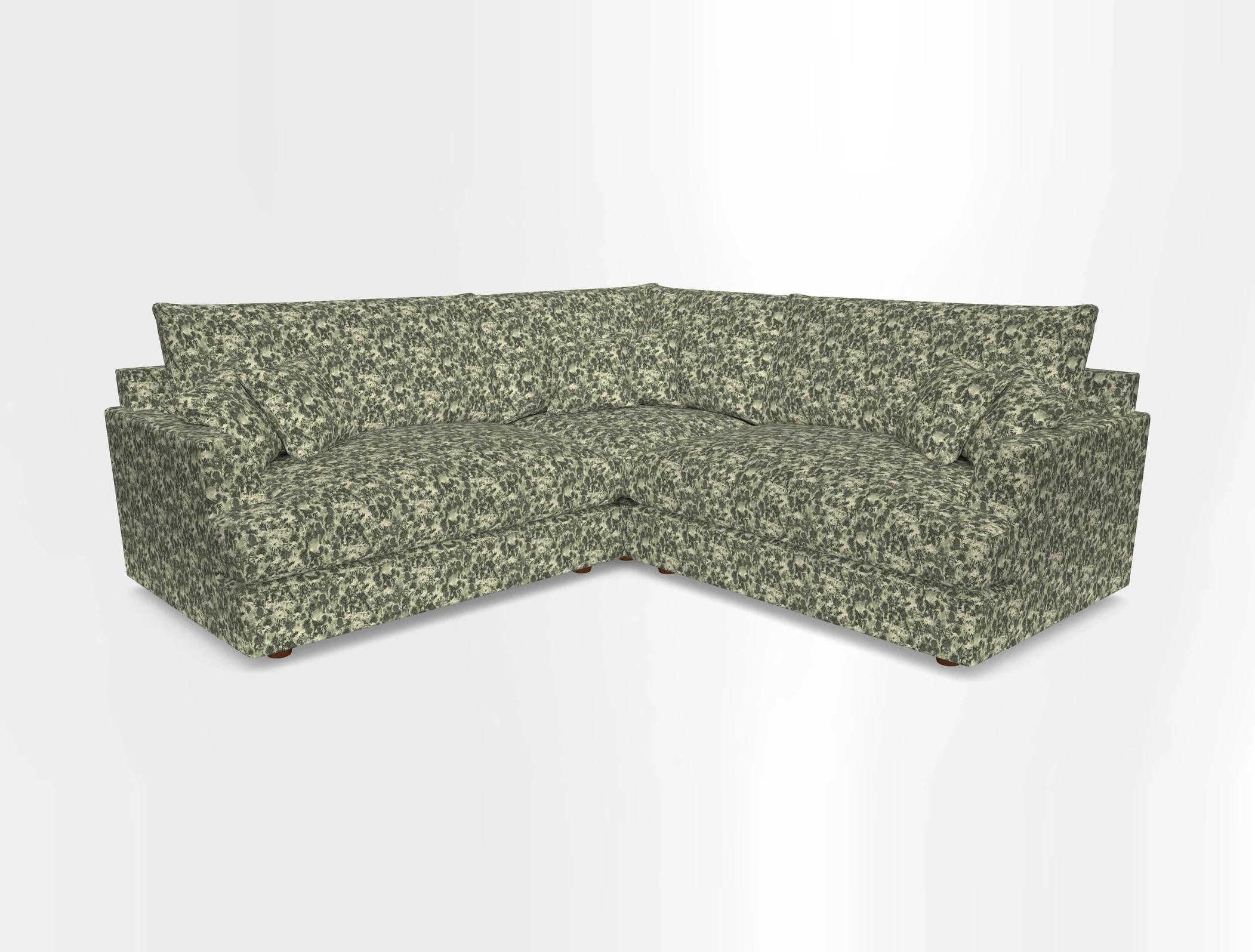 Slingsby Small Fitted Cover Corner Unit LHF & RHF in Two Tone Plain Biscuit.  Loose cover version available