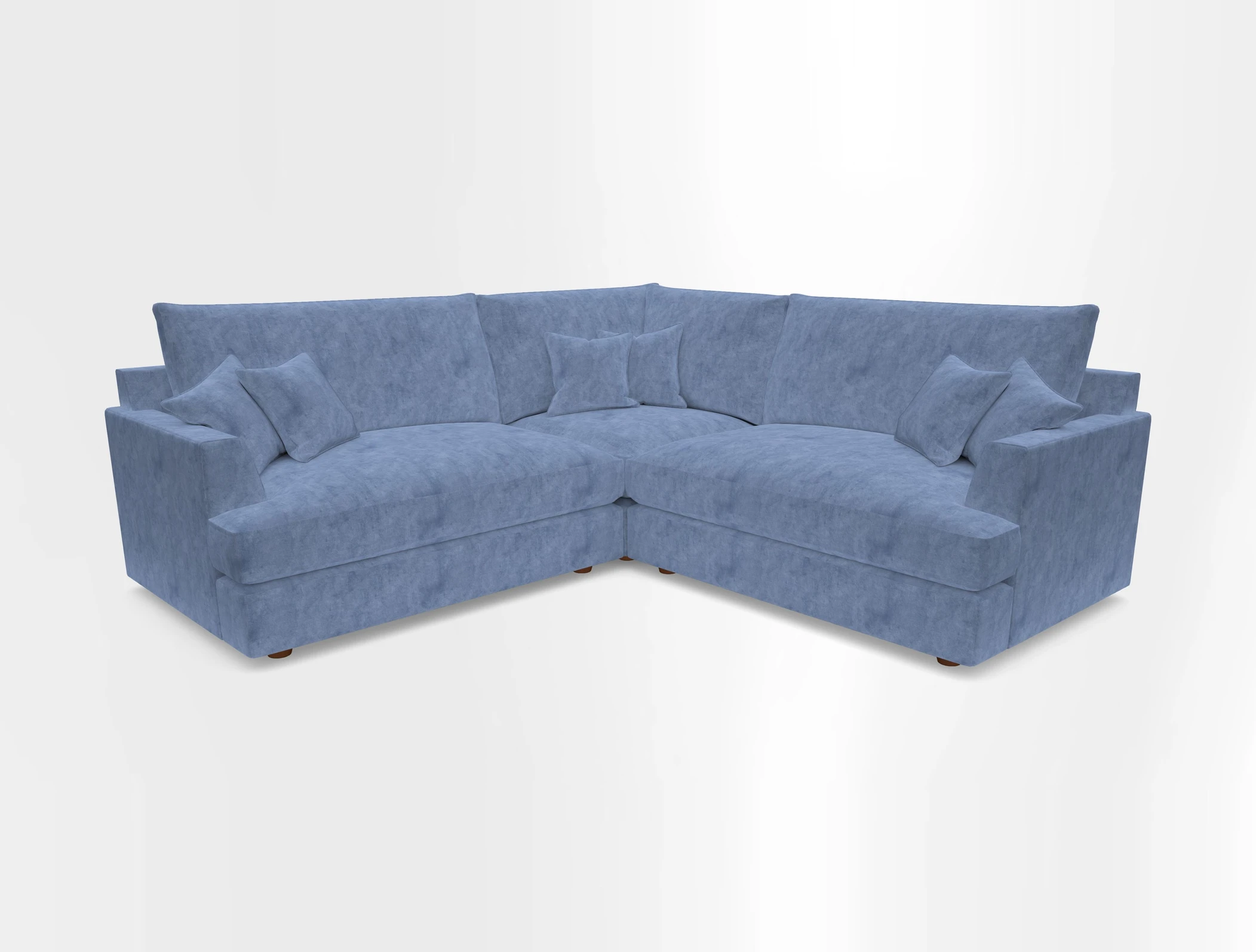 Slingsby Small Fitted Cover Corner Unit LHF & RHF in Two Tone Plain Biscuit.  Loose cover version available