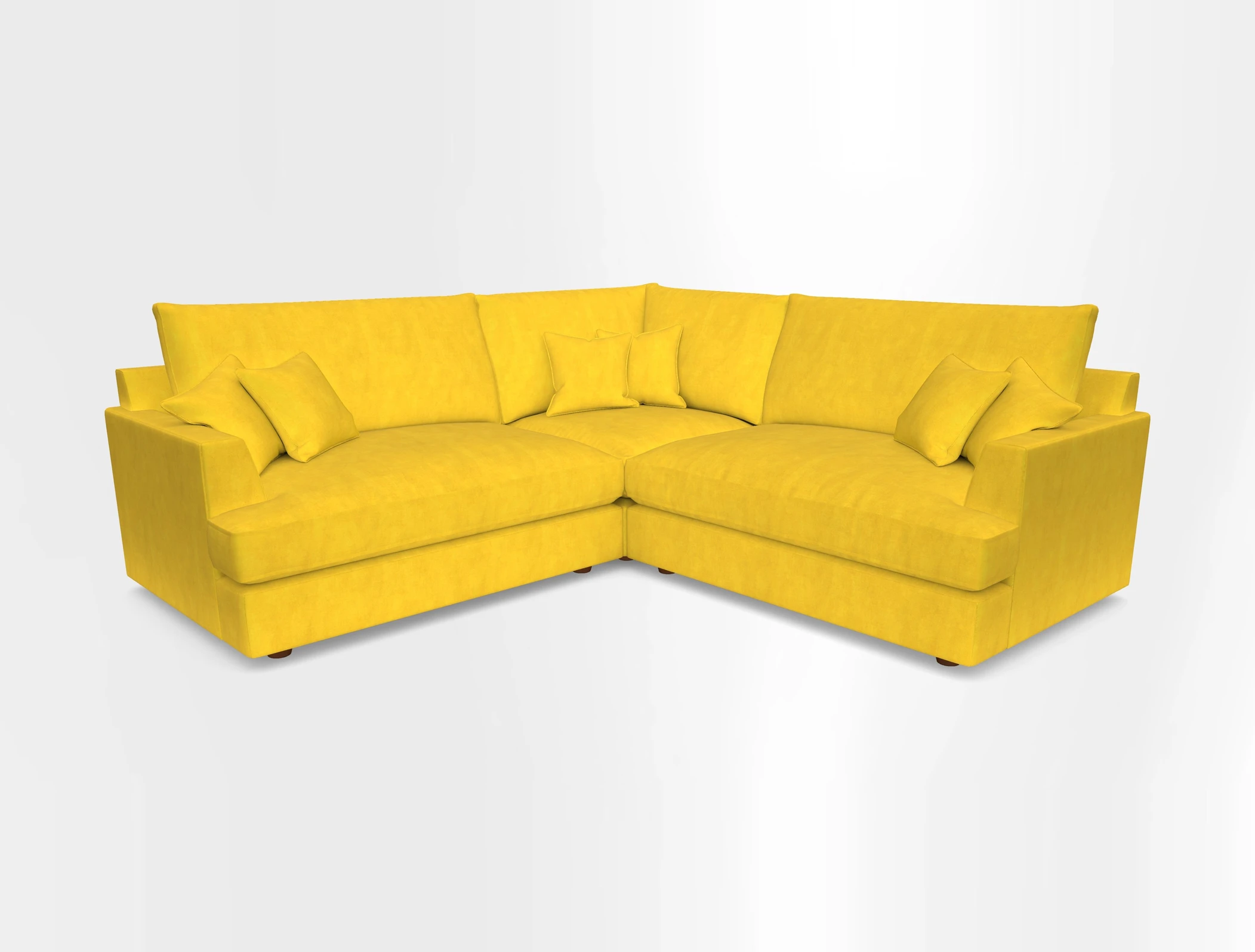 Slingsby Small Fitted Cover Corner Unit LHF & RHF in Two Tone Plain Biscuit.  Loose cover version available