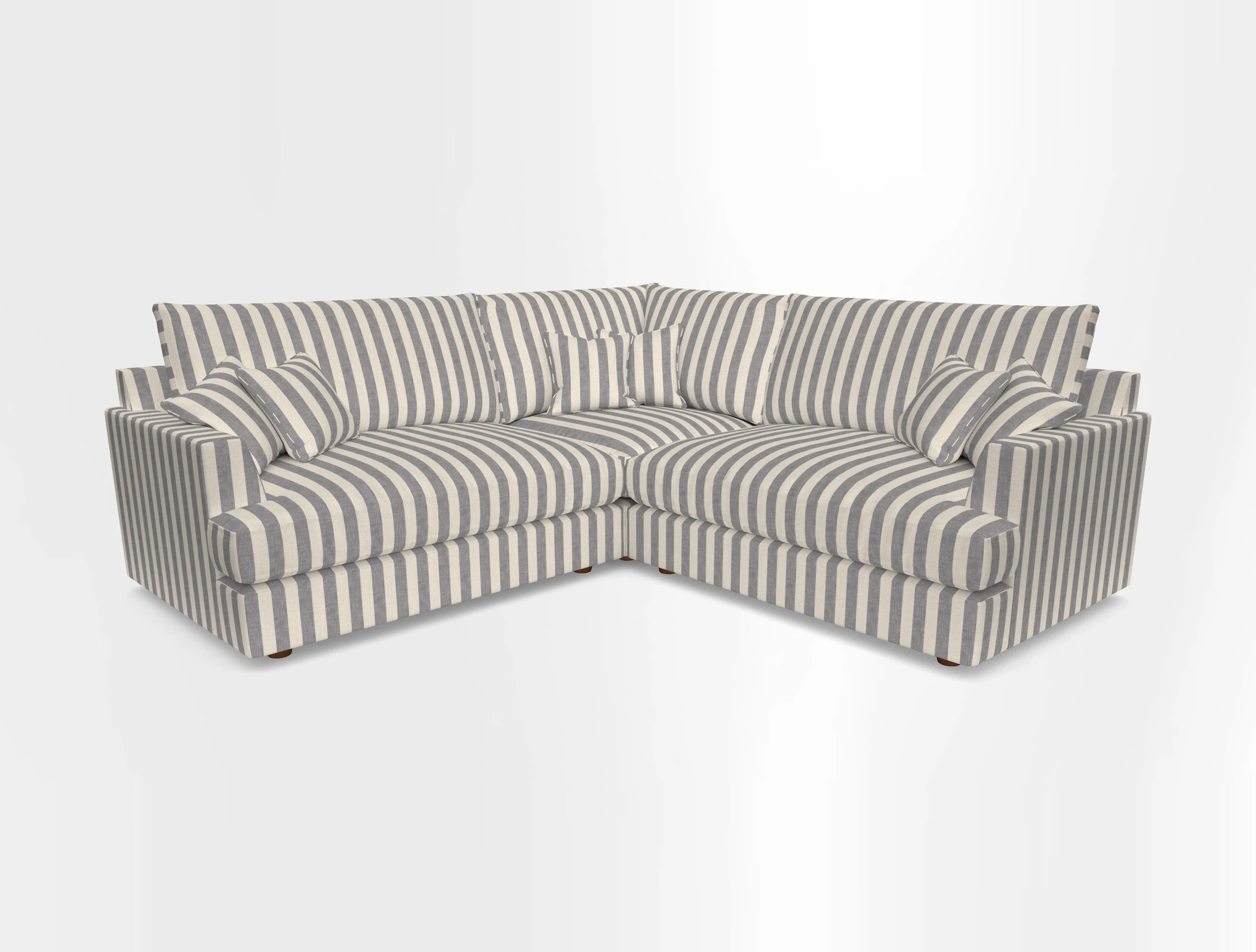 Slingsby Small Fitted Cover Corner Unit LHF & RHF in Two Tone Plain Biscuit.  Loose cover version available