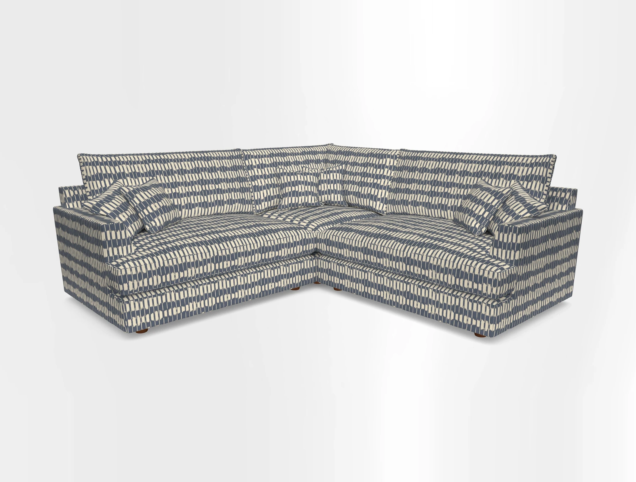 Slingsby Small Fitted Cover Corner Unit LHF & RHF in Two Tone Plain Biscuit.  Loose cover version available