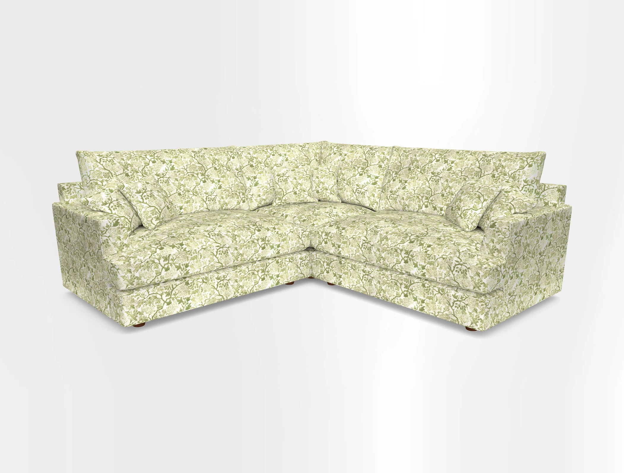 Slingsby Small Fitted Cover Corner Unit LHF & RHF in Two Tone Plain Biscuit.  Loose cover version available