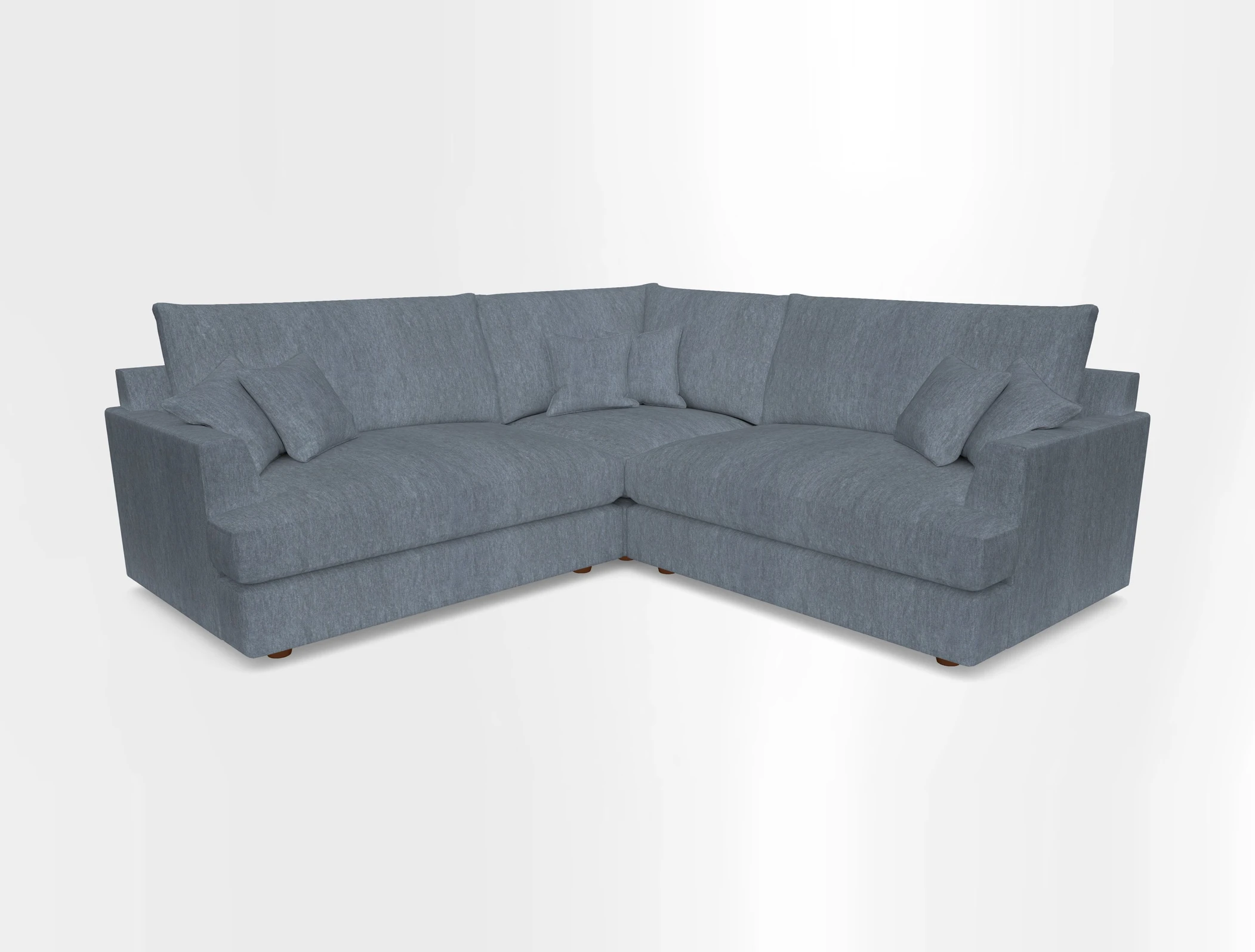 Slingsby Small Fitted Cover Corner Unit LHF & RHF in Two Tone Plain Biscuit.  Loose cover version available