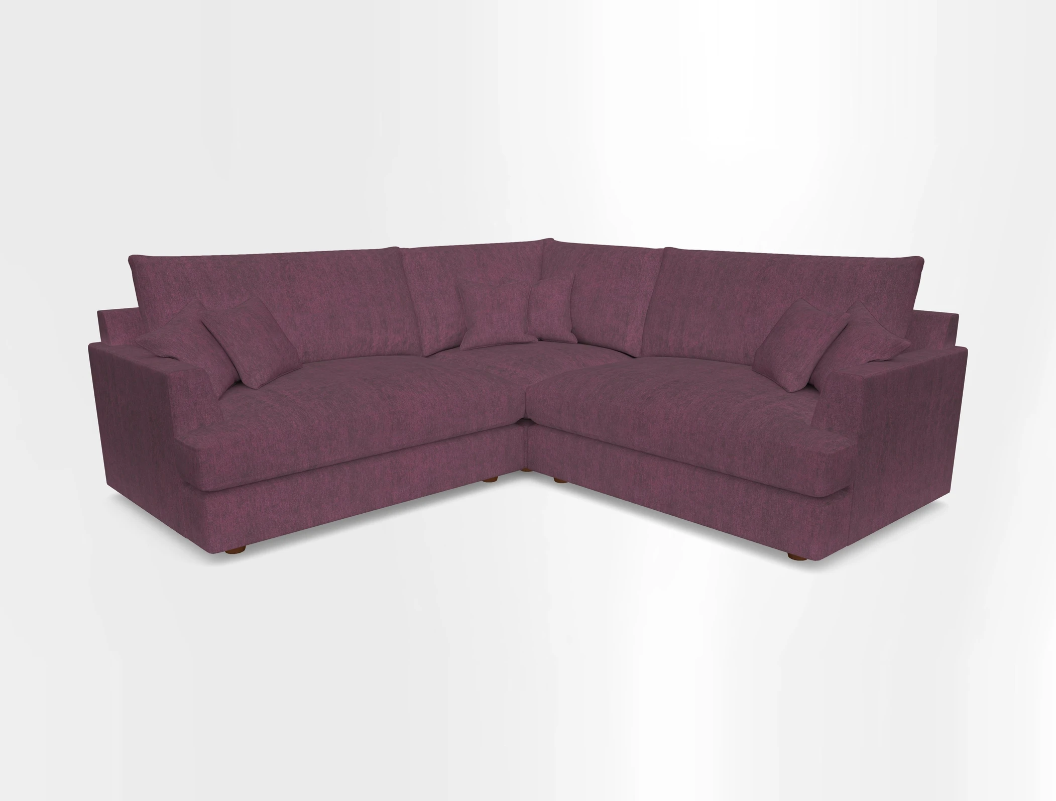 Slingsby Small Fitted Cover Corner Unit LHF & RHF in Two Tone Plain Biscuit.  Loose cover version available