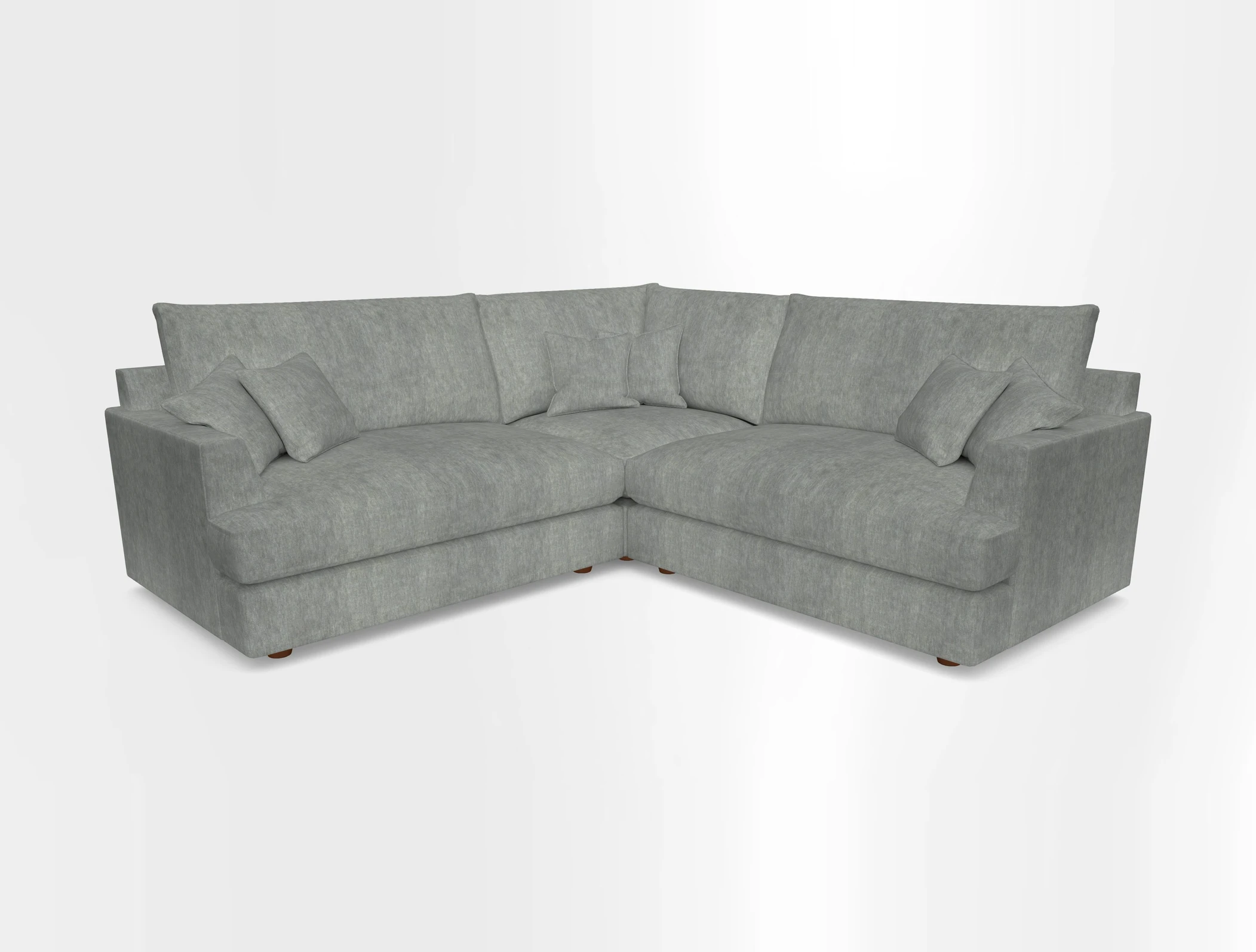 Slingsby Small Fitted Cover Corner Unit LHF & RHF in Two Tone Plain Biscuit.  Loose cover version available