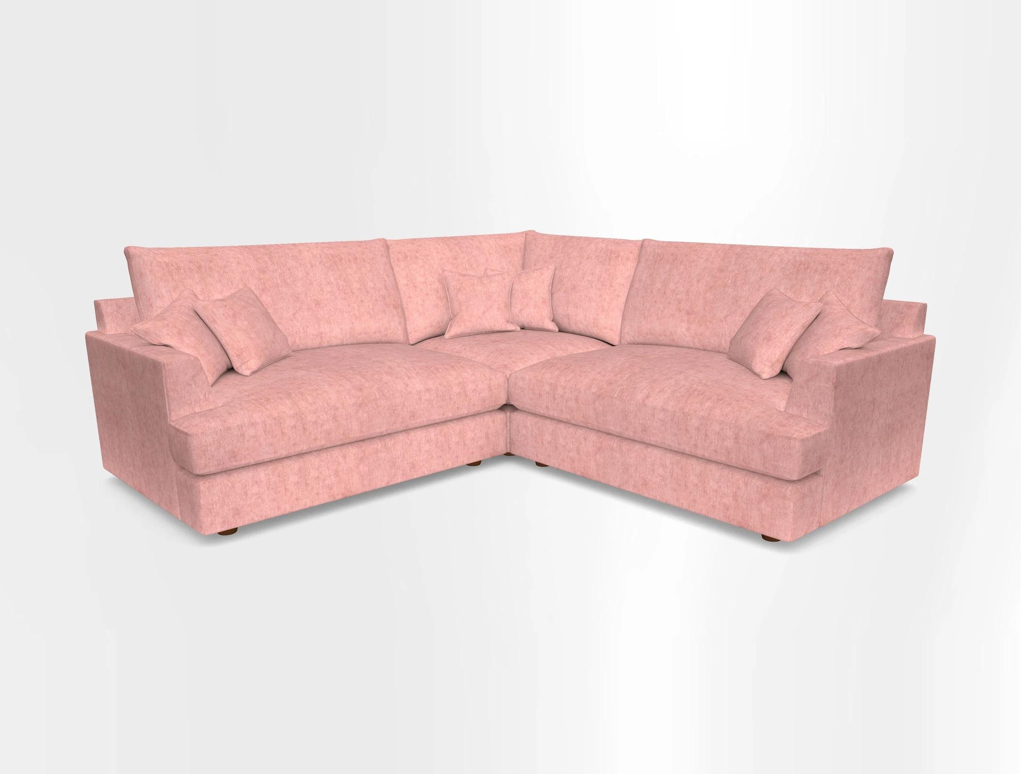Slingsby Small Fitted Cover Corner Unit LHF & RHF in Two Tone Plain Biscuit.  Loose cover version available