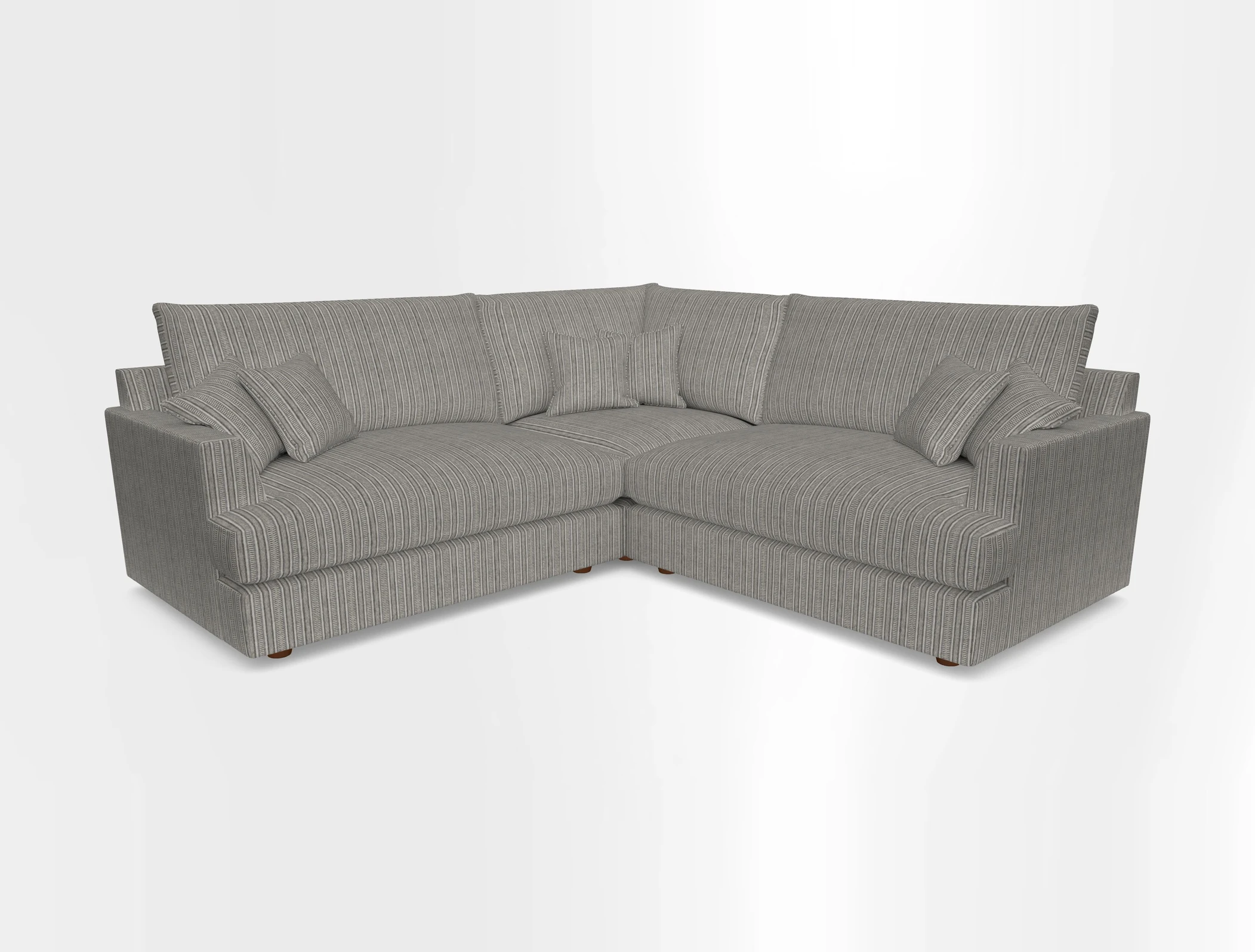 Slingsby Small Fitted Cover Corner Unit LHF & RHF in Two Tone Plain Biscuit.  Loose cover version available