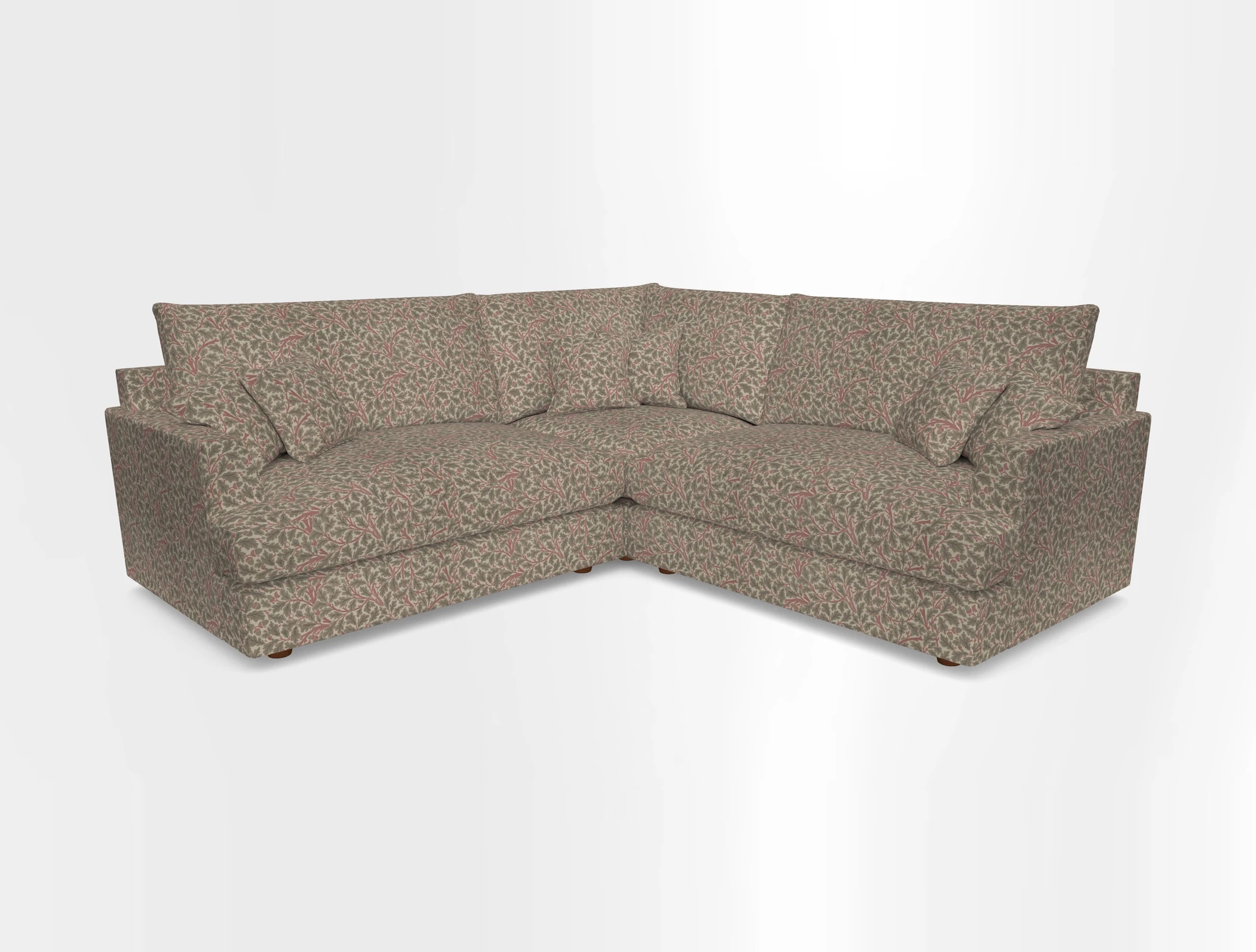 Slingsby Small Fitted Cover Corner Unit LHF & RHF in Two Tone Plain Biscuit.  Loose cover version available