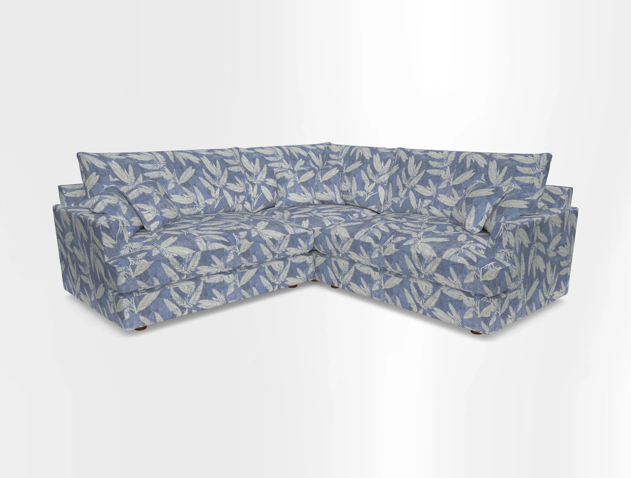 Slingsby Small Fitted Cover Corner Unit LHF & RHF in Two Tone Plain Biscuit.  Loose cover version available