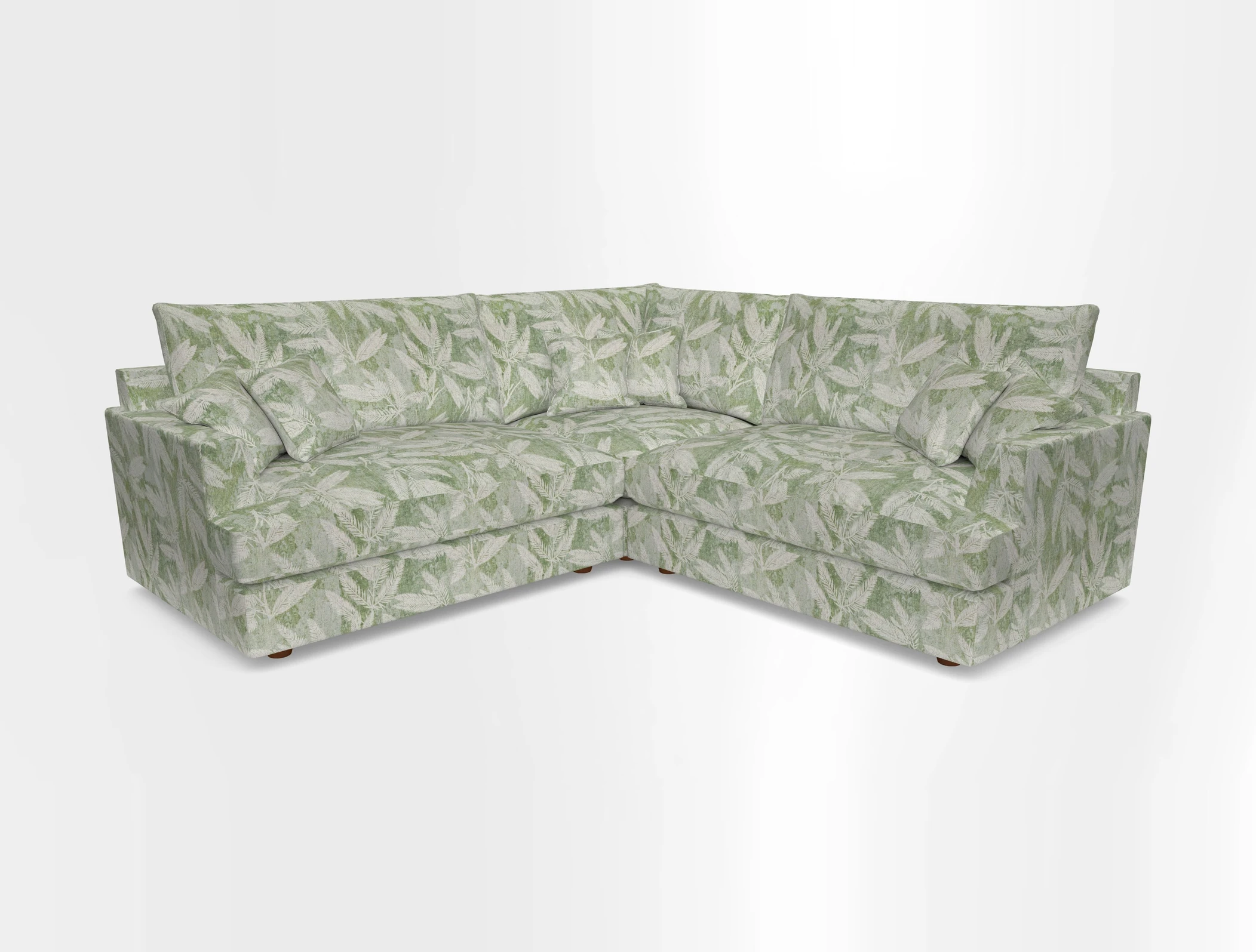 Slingsby Small Fitted Cover Corner Unit LHF & RHF in Two Tone Plain Biscuit.  Loose cover version available