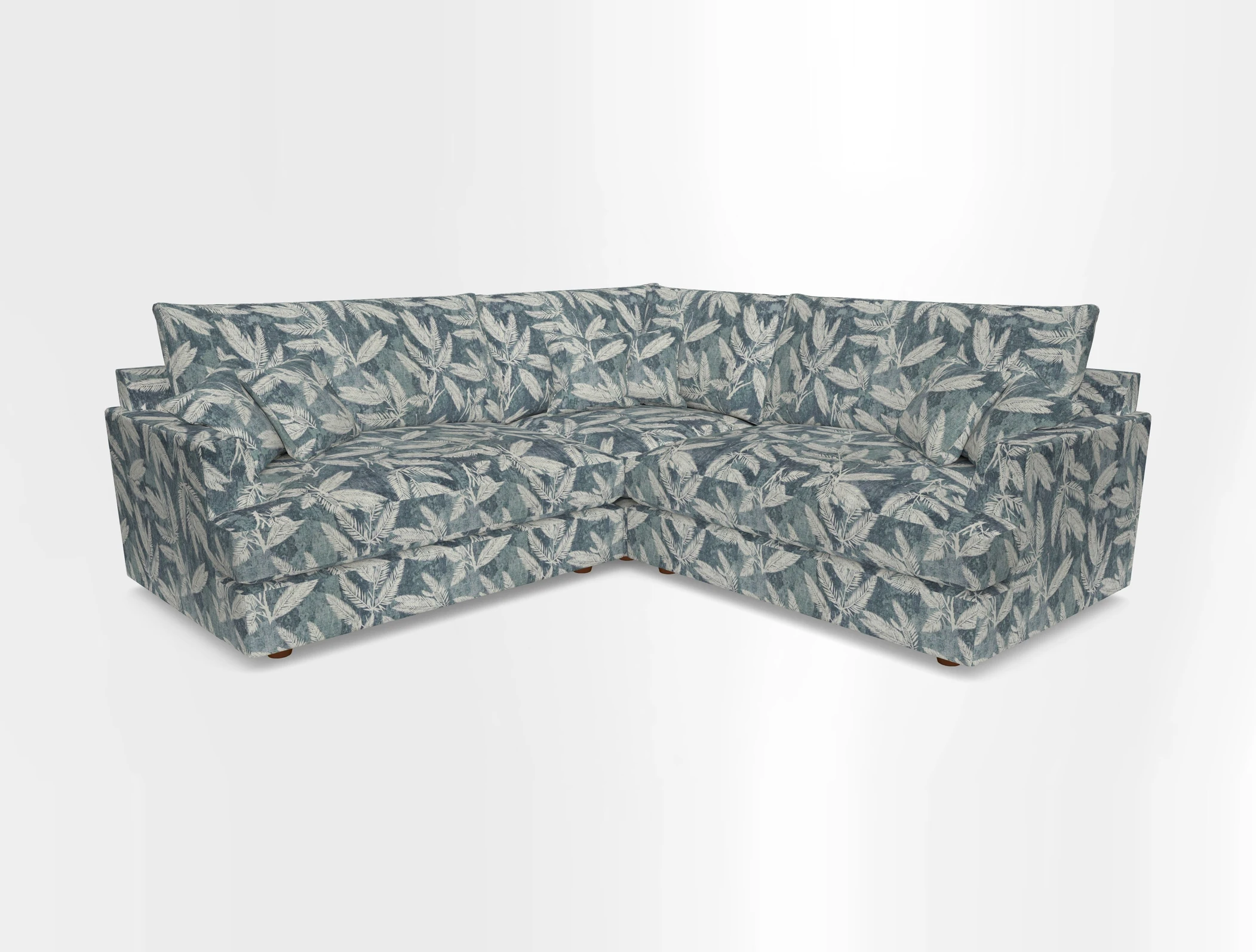 Slingsby Small Fitted Cover Corner Unit LHF & RHF in Two Tone Plain Biscuit.  Loose cover version available