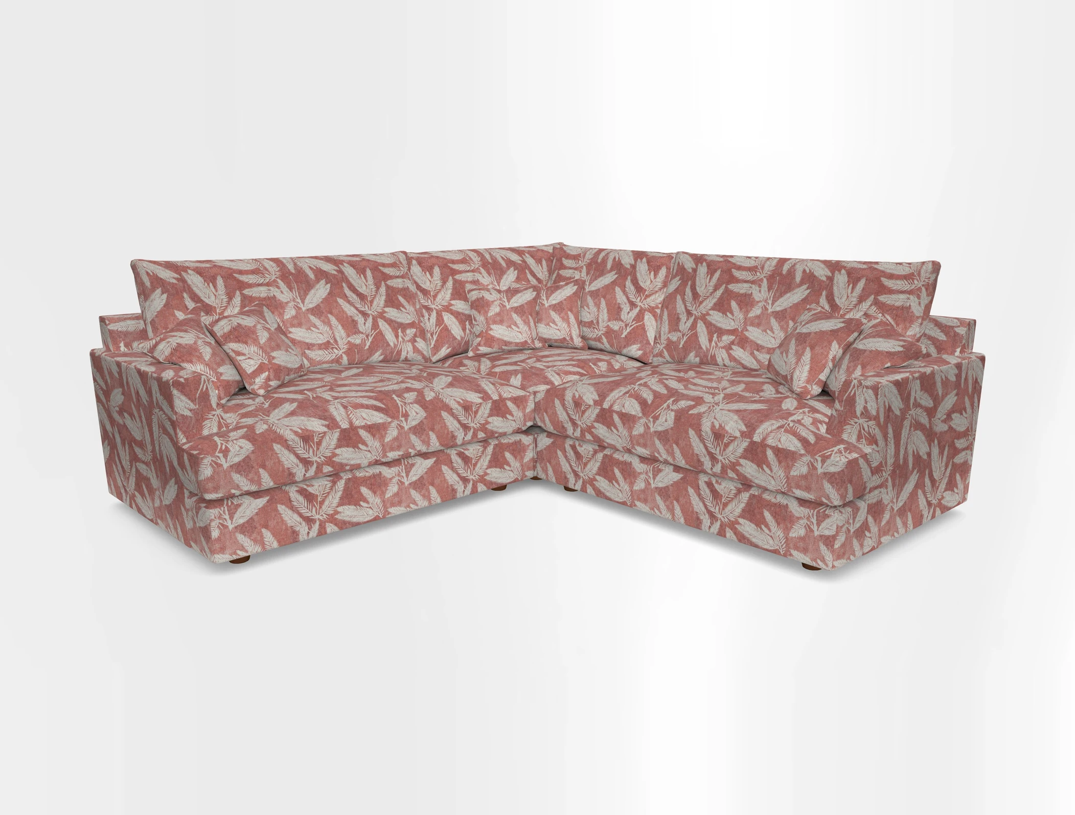 Slingsby Small Fitted Cover Corner Unit LHF & RHF in Two Tone Plain Biscuit.  Loose cover version available
