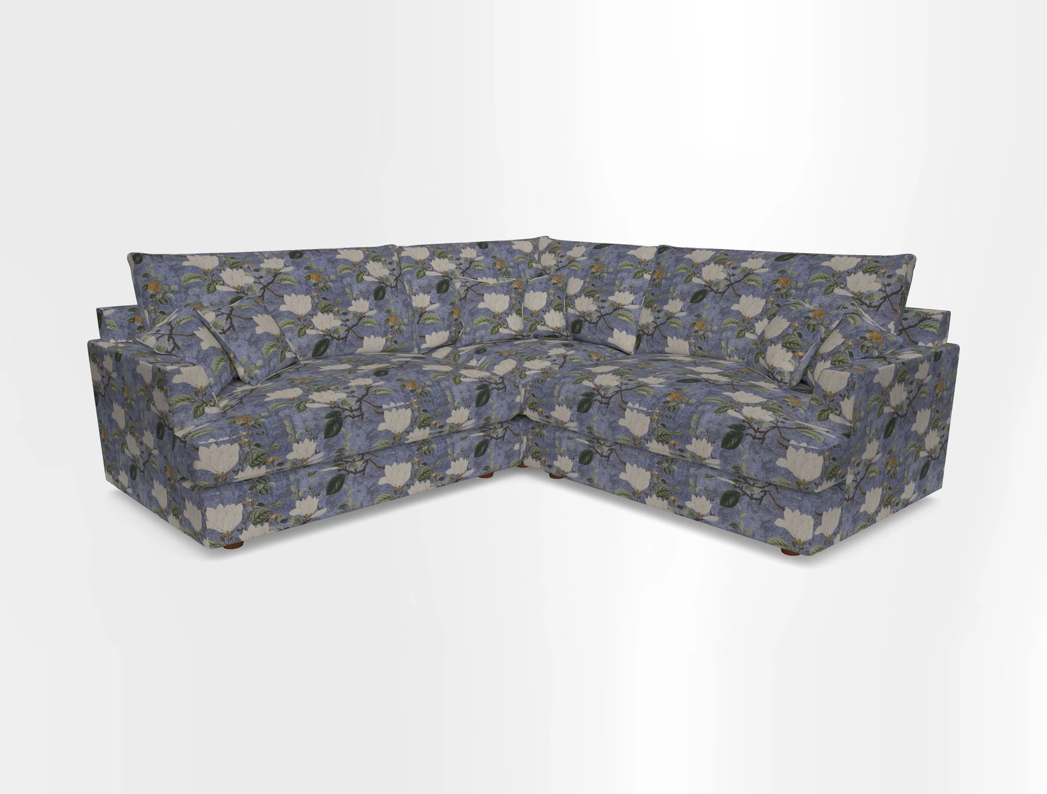 Slingsby Small Fitted Cover Corner Unit LHF & RHF in Two Tone Plain Biscuit.  Loose cover version available