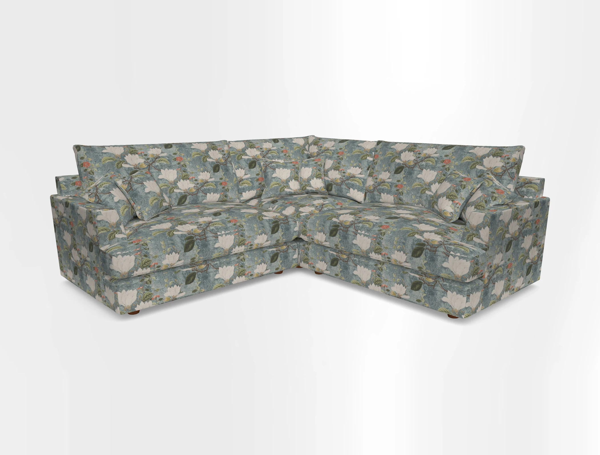 Slingsby Small Fitted Cover Corner Unit LHF & RHF in Two Tone Plain Biscuit.  Loose cover version available