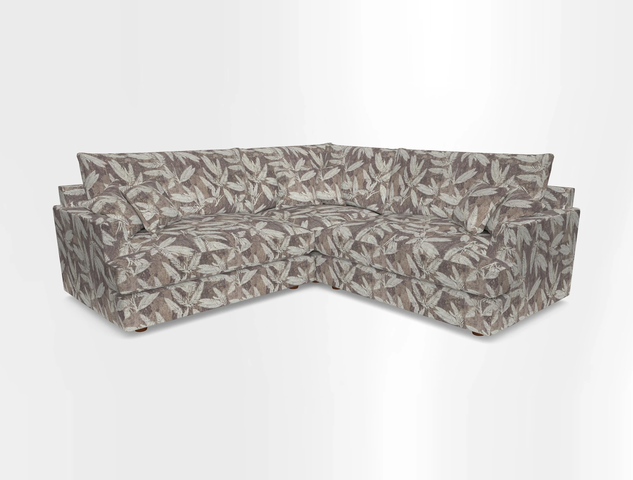 Slingsby Small Fitted Cover Corner Unit LHF & RHF in Two Tone Plain Biscuit.  Loose cover version available