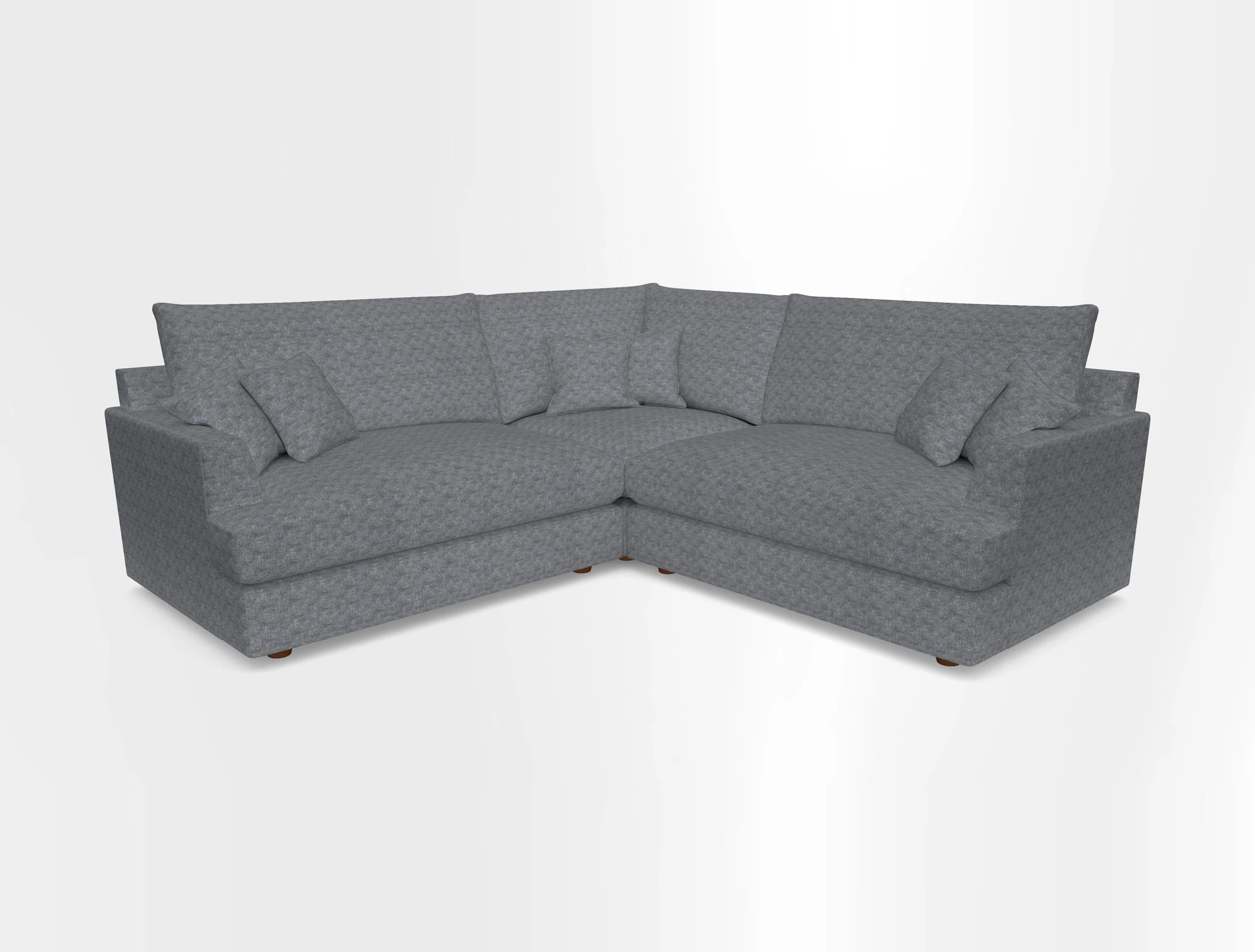 Slingsby Small Fitted Cover Corner Unit LHF & RHF in Two Tone Plain Biscuit.  Loose cover version available