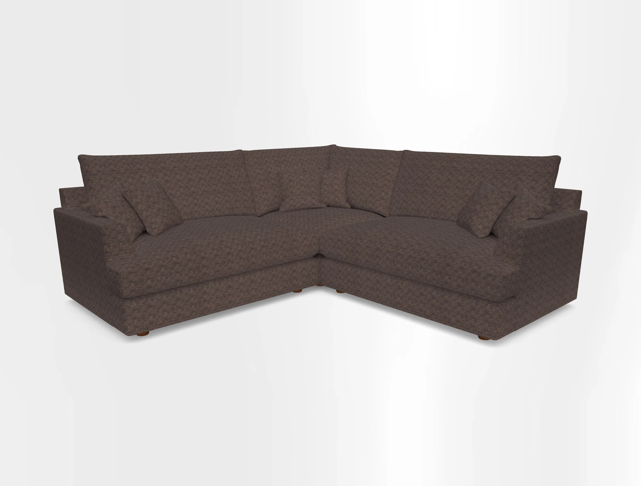 Slingsby Small Fitted Cover Corner Unit LHF & RHF in Two Tone Plain Biscuit.  Loose cover version available